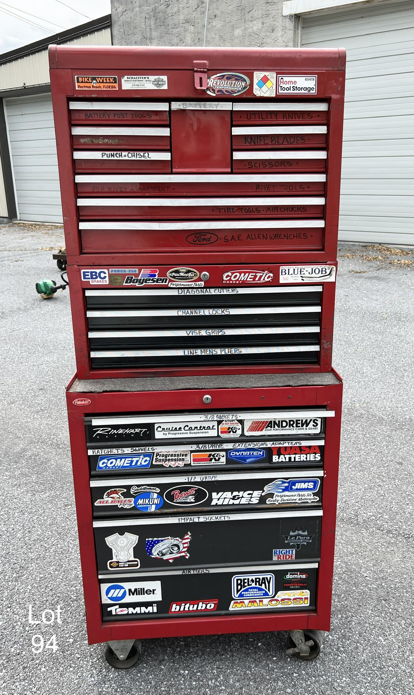 Large Peterbilt 3 Section Tool Chest (1 of 4)