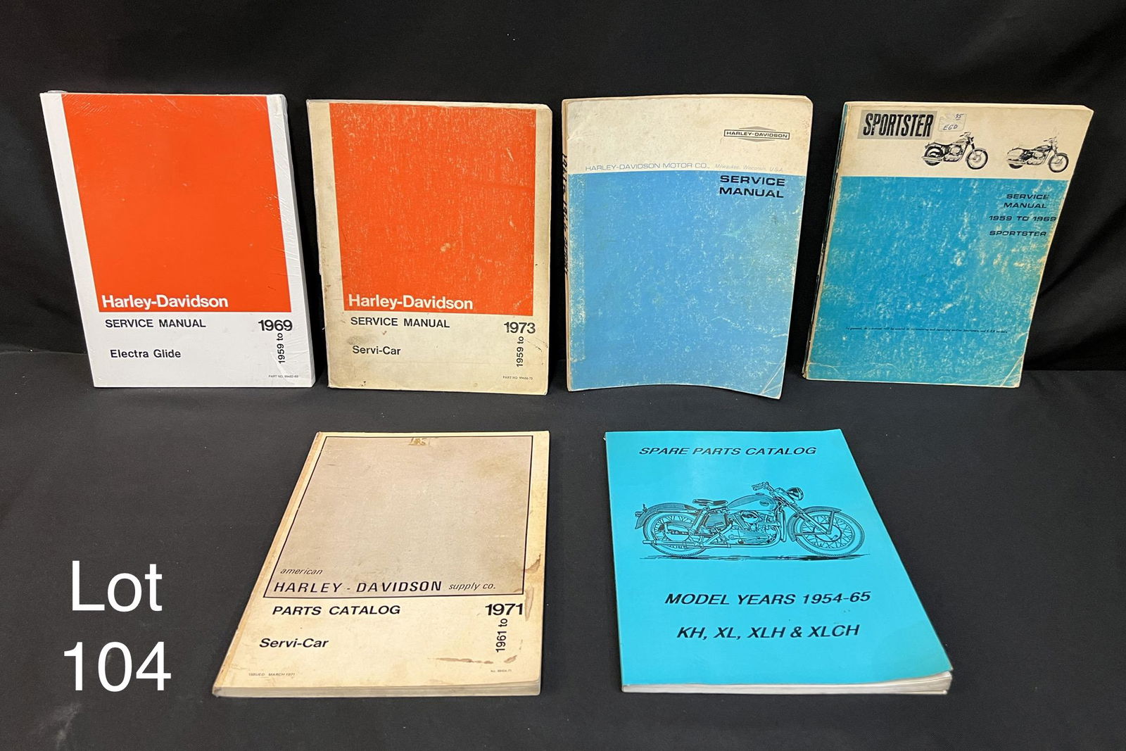 Lot Of Harleydavidson Manuals And Catalogs Ranging From 1950s1970s