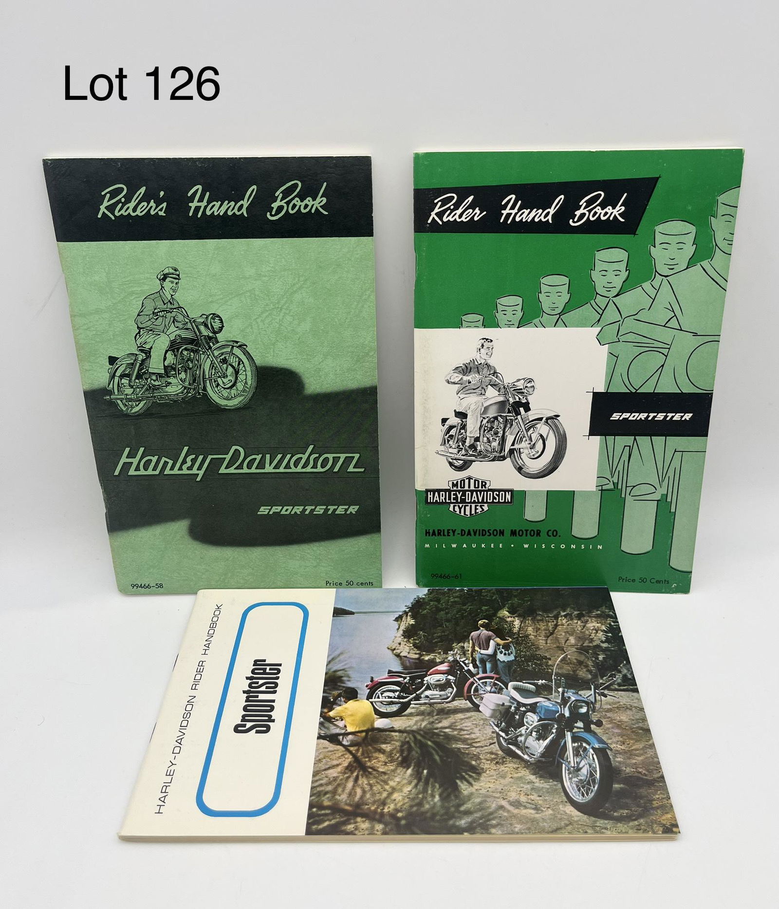 Trio of Vintage Harley-Davidson Sportster Rider Hand Books (1 of 10)