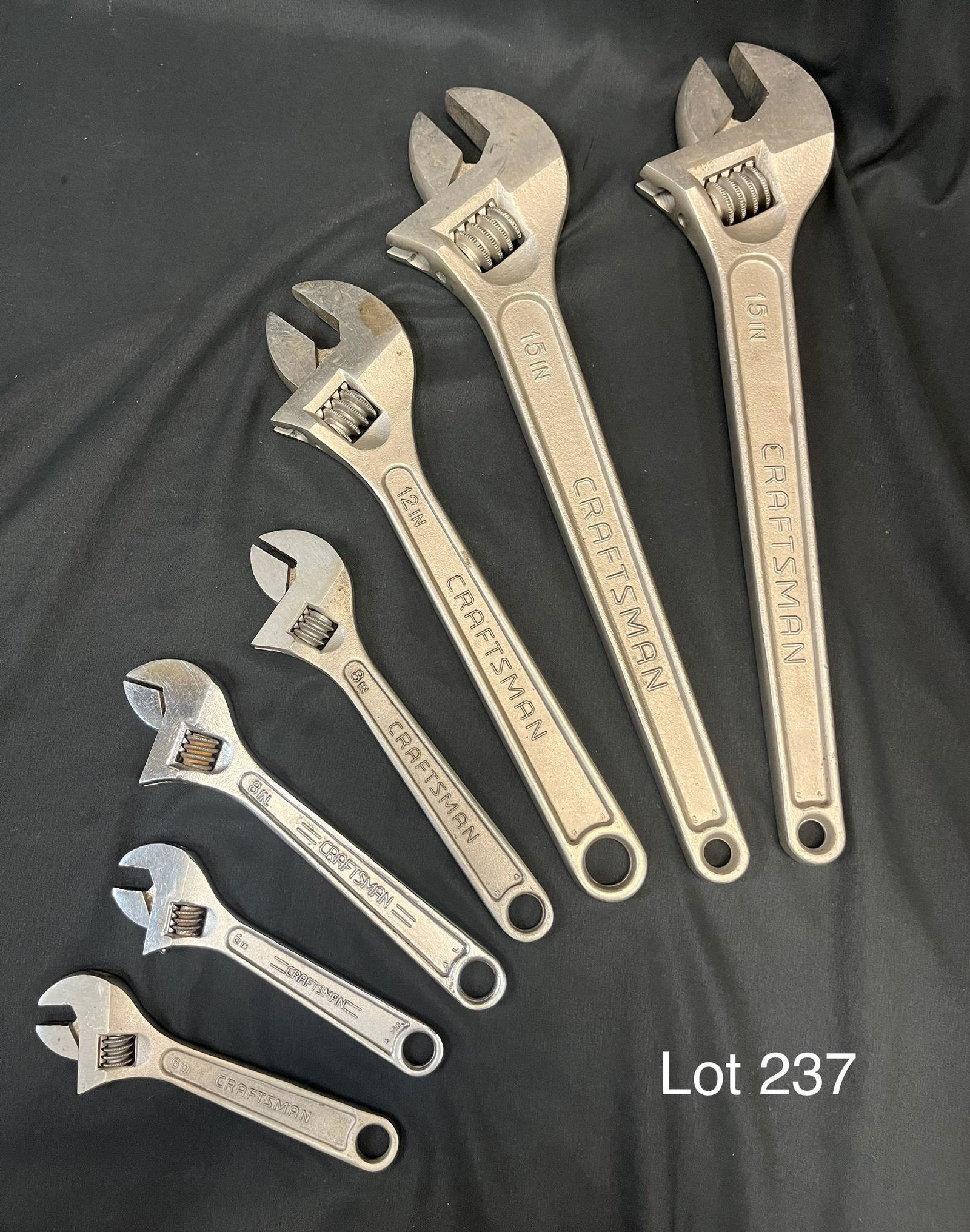 Lot of Craftsmen Adjustable Wrenches (1 of 5)