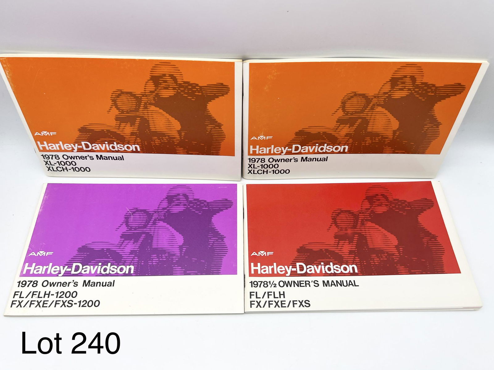 Lot of 1978 Harley-Davidson Owner's Manuals Including NOS (1 of 5)