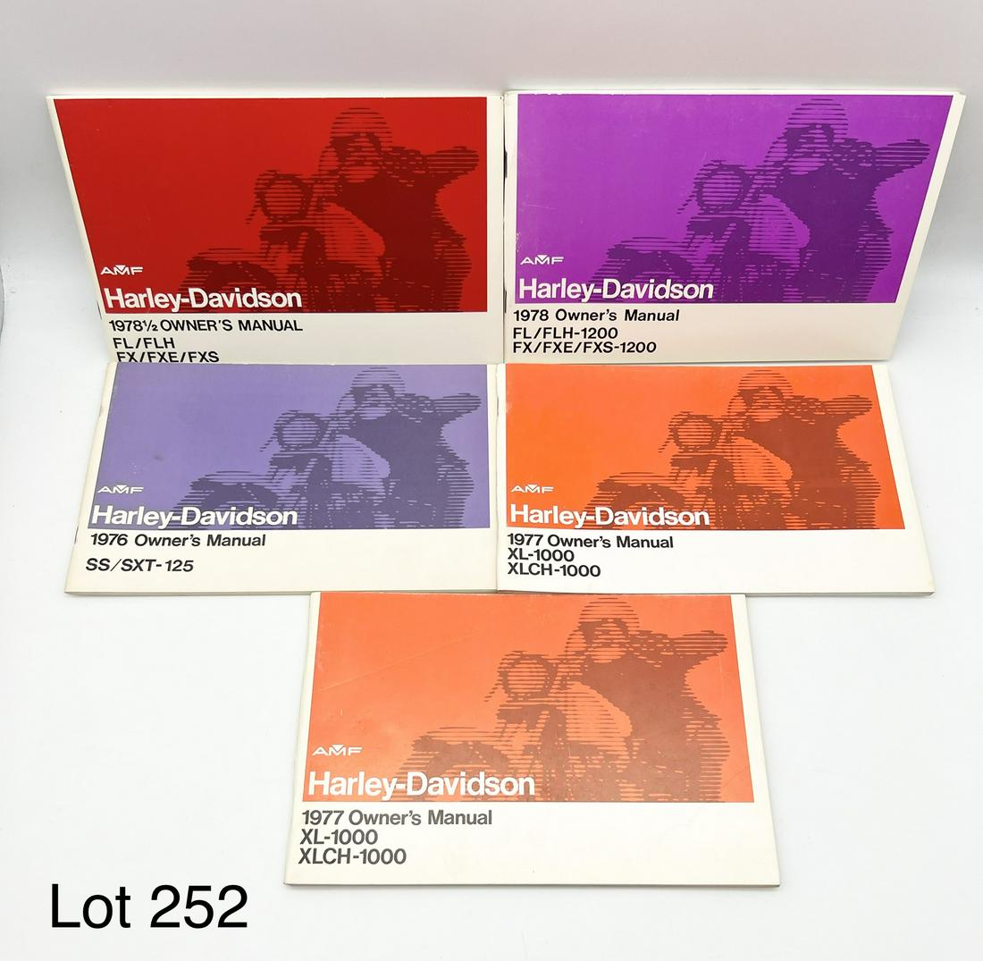 Lot of 1970s Harley-Davidson Owner's Manuals (1 of 6)