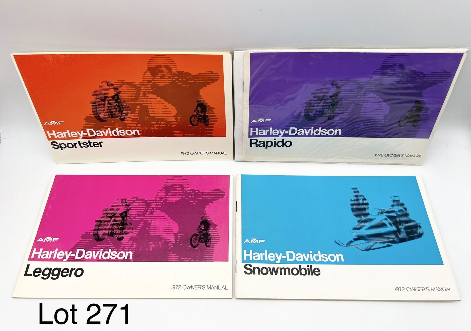 Lot of 1972 Harley-Davidson Owner's Manuals Including NOS (1 of 5)