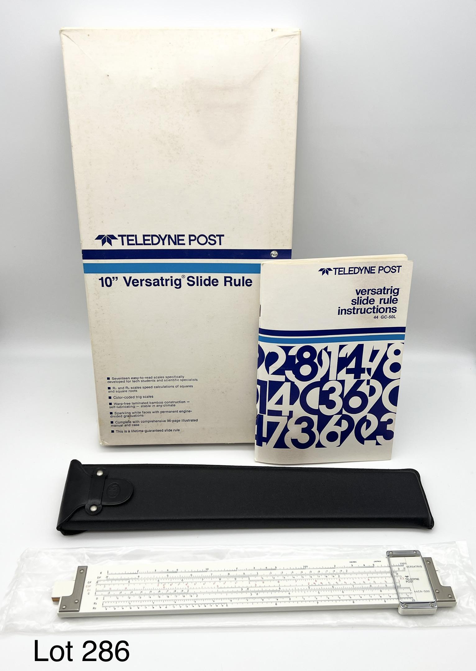 Vintage NOS Teledyne Post Versatrig "Hemmi Japan" Slide Rule (1 of 7)