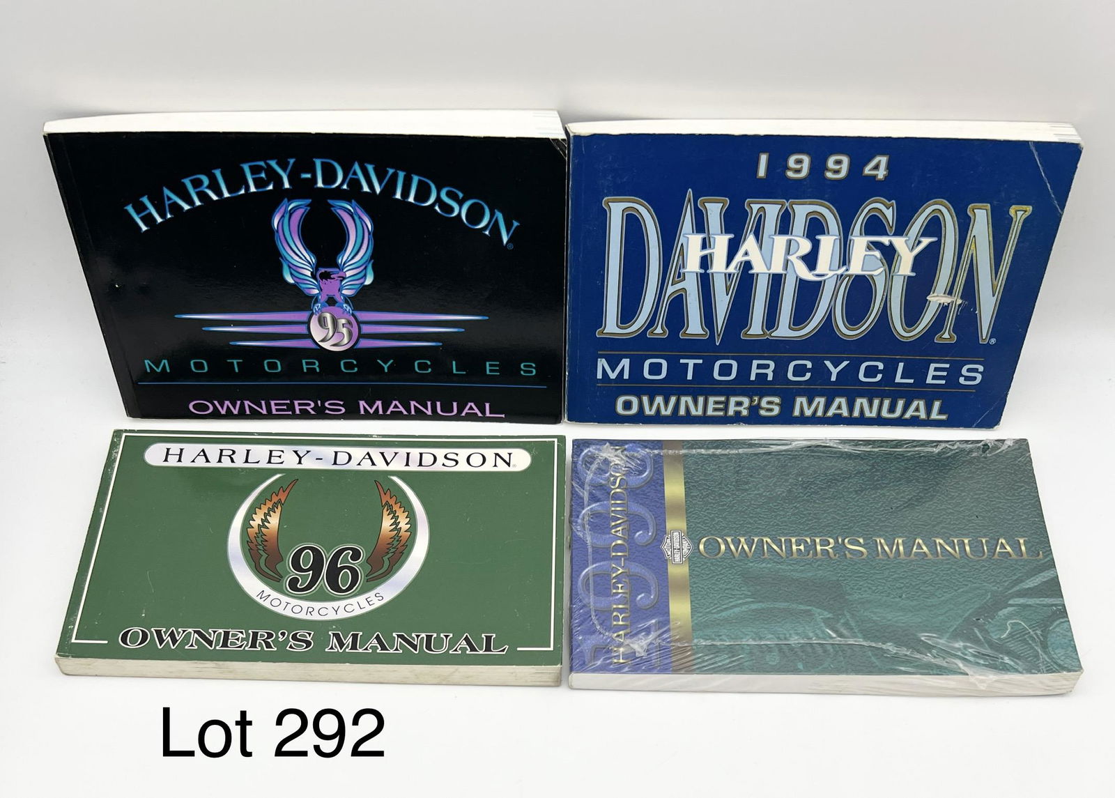 Lot of 1990s Harley-Davidson Owner's Manuals: Group of Harley-Davidson owner's manuals from the 1990s. Years include 1994, 1995, 1996 and 1999.