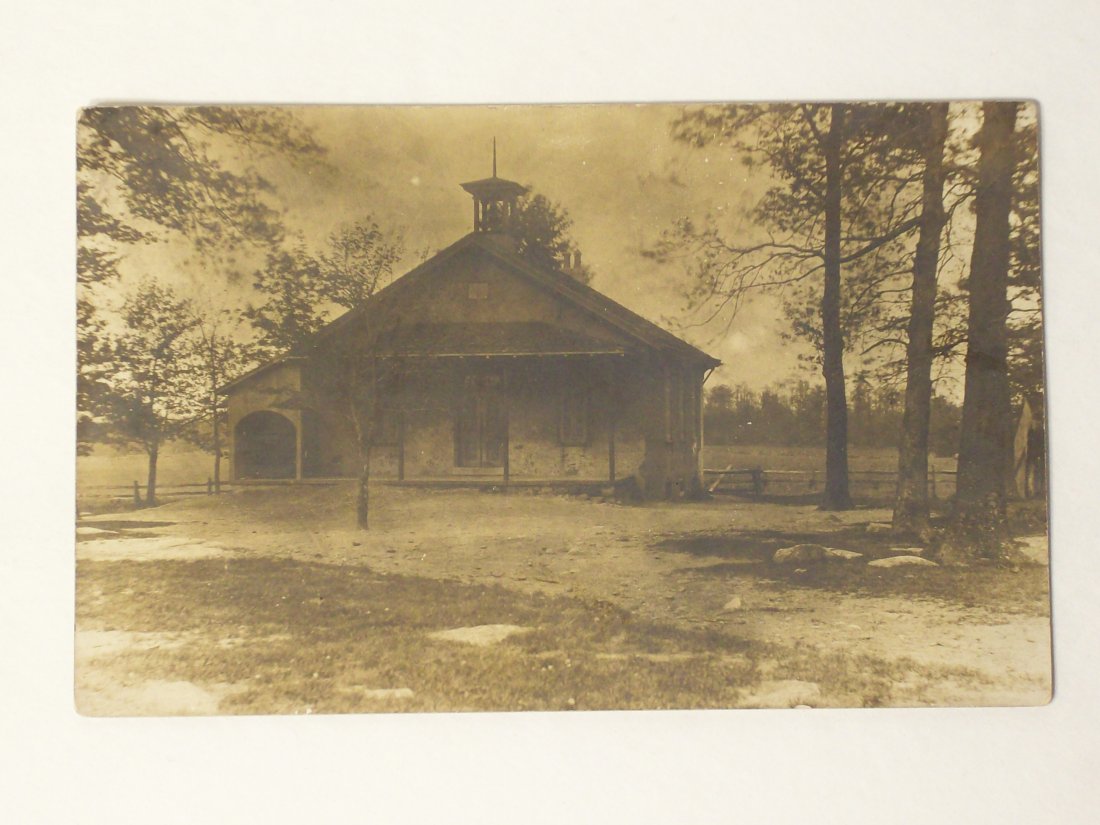 Postcard 'Wyeth (Chester Co. Pa.)': R.P.P.C., 'Wyeth Studio, Chadds Ford, Lower Chester County, Pa.' Has writing on back describing the photograph.