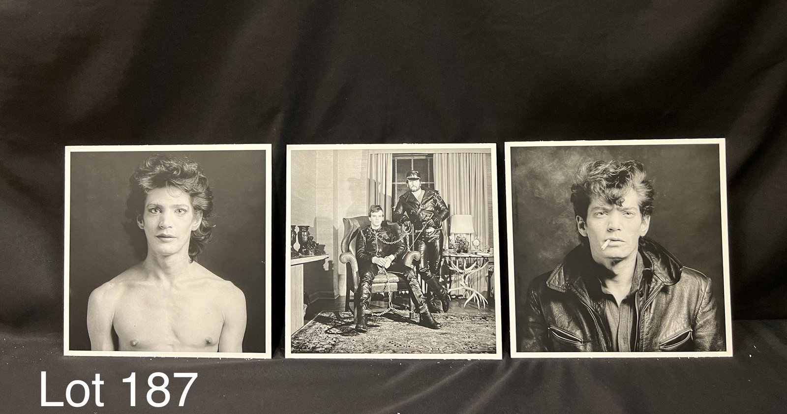 Trio of Robert Mapplethorpe (1946-1989) Black and White Mounted Prints (1 of 5)