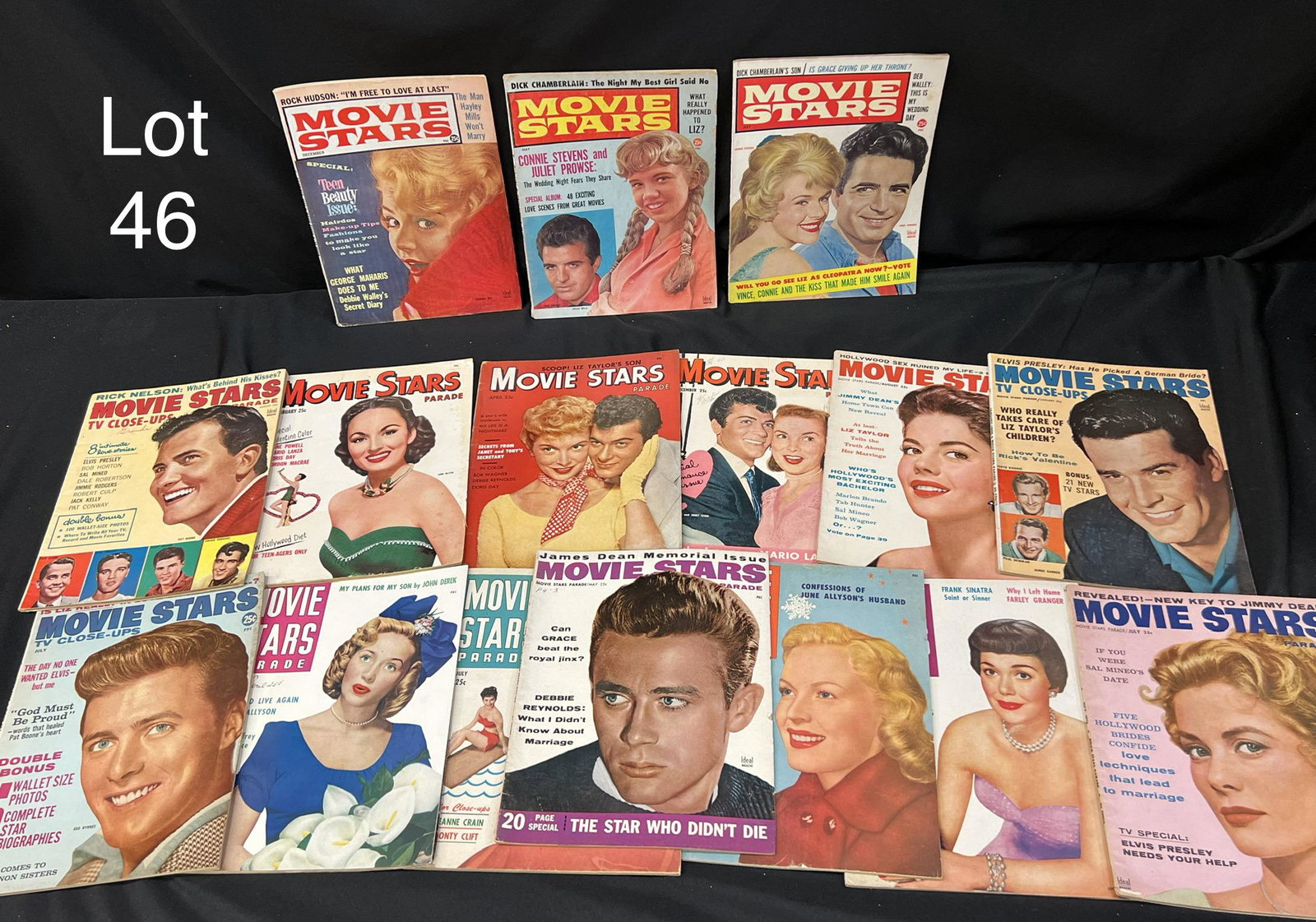 Lot of of 1950s/1960s Hollywood Magazines Including Covers With James Dean, Grace Kelly and More (1 of 10)