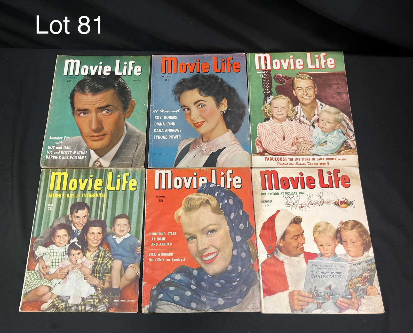 Collection of "Movie Life" Magazines from 1948-49 (1 of 11)