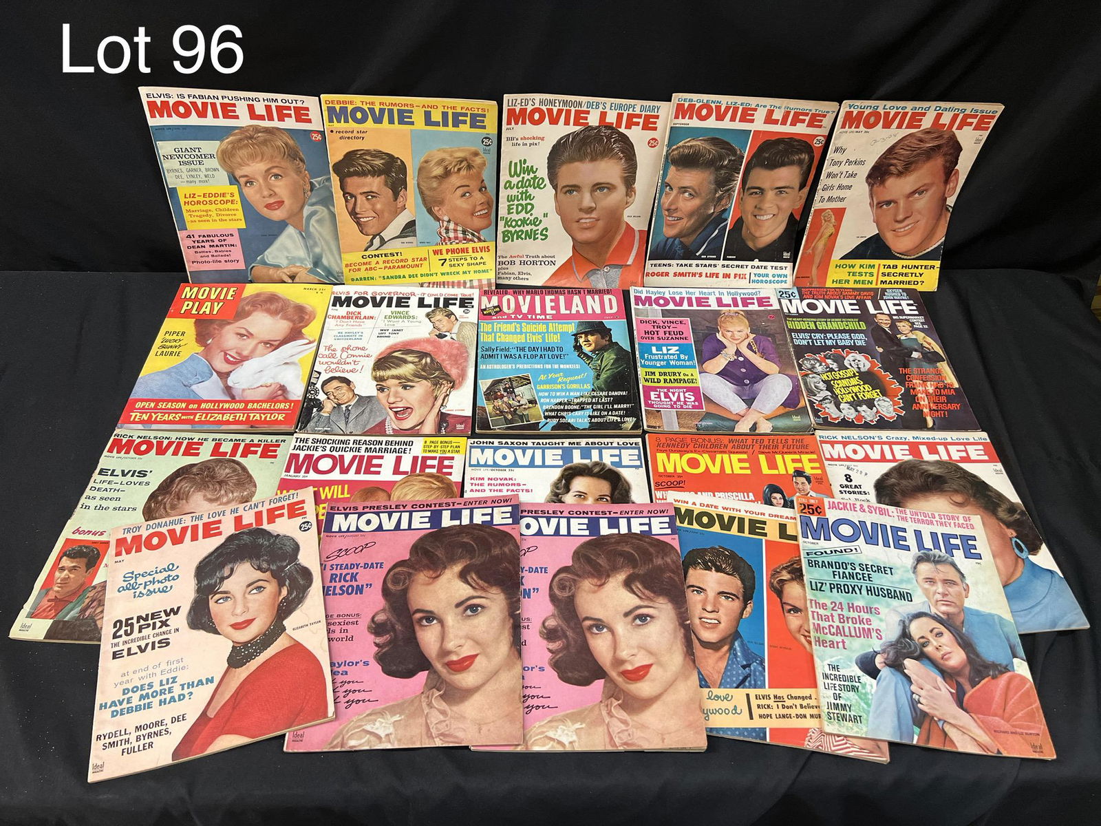 Lot of 1950s / 1960s Celebrity Magazines Featuring Elvis, Elizabeth Taylor and More (1 of 11)