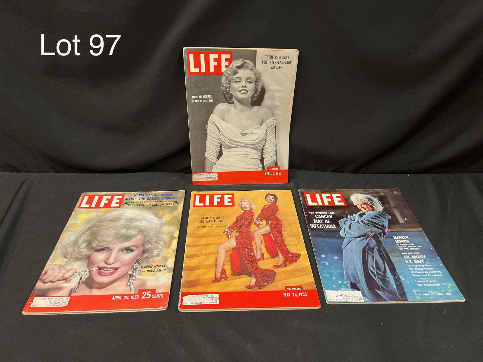 Collection of "Life" Magazines From the 1950s Featuring Marilyn Monroe Covers (1 of 5)