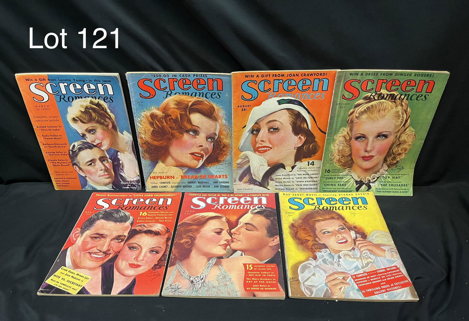 Selection of 1930s "Screen Romances" Film Magazines (1 of 7)