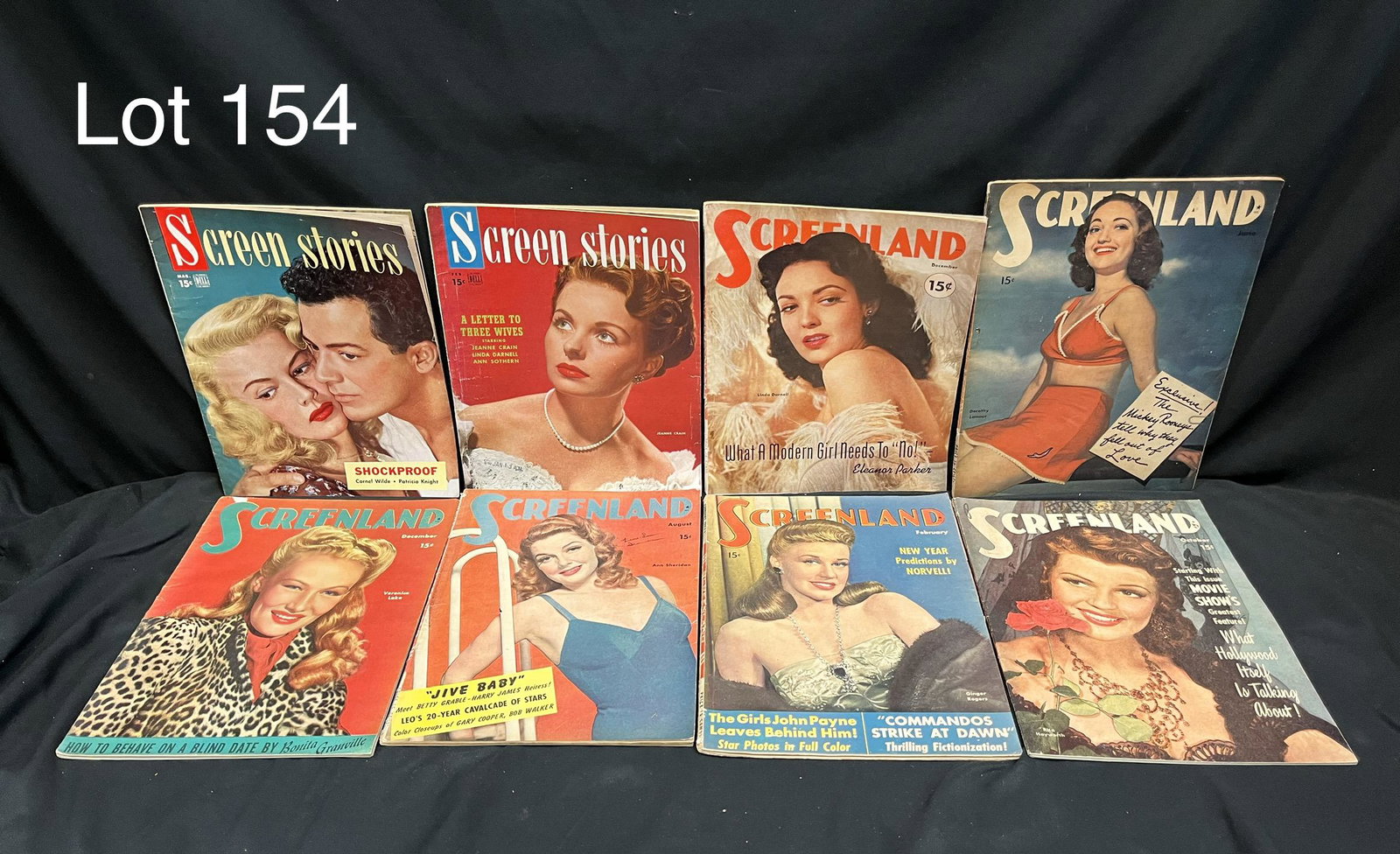 Group of 1940s "Screenland" and Screen Stories" Film Magazines (1 of 8)