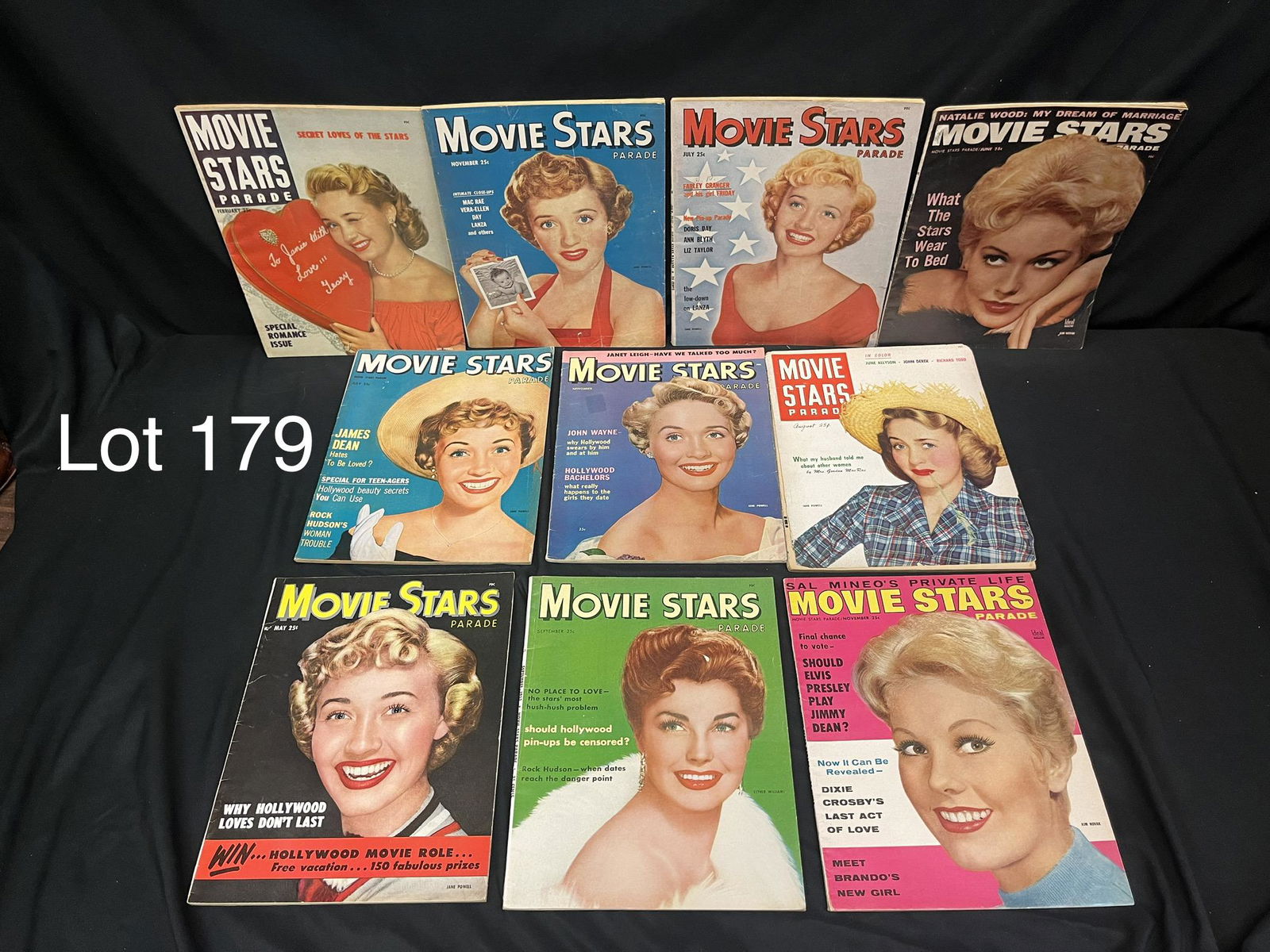 Lot of 1950s "Movie Star Parade" Magazines Featuring Jane Powell (1 of 7)