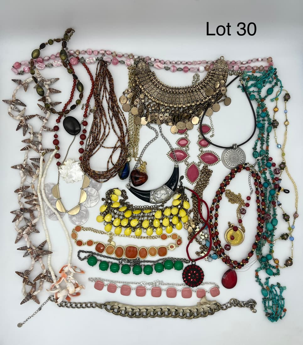 Collection of Costume Jewelry Statement Necklaces (1 of 8)