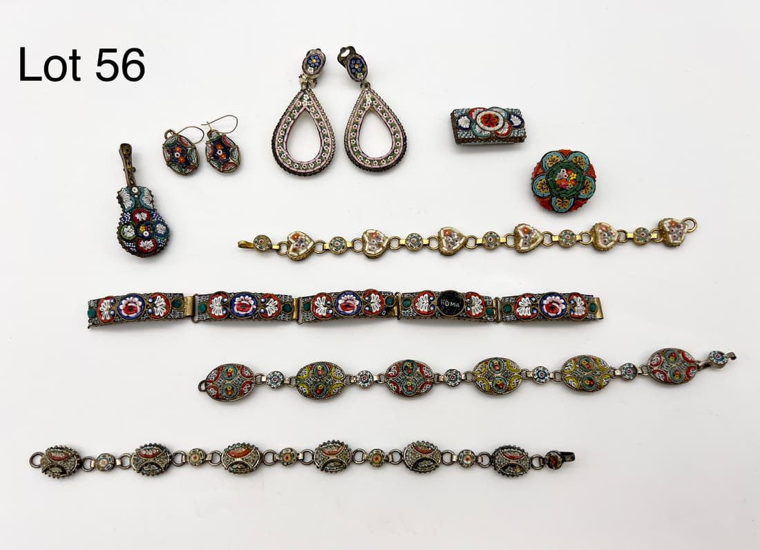 Lot of Beautiful Micro Mosaic Jewelry (1 of 8)