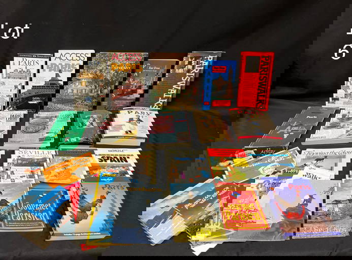 Variety Of European Travel Books, Maps And Guides