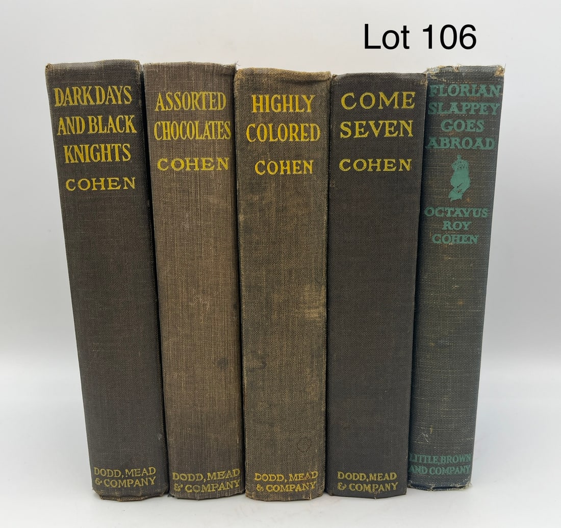 Collection of Black Americana Novels by Octavus Roy Cohen (1891-1951) (1 of 8)