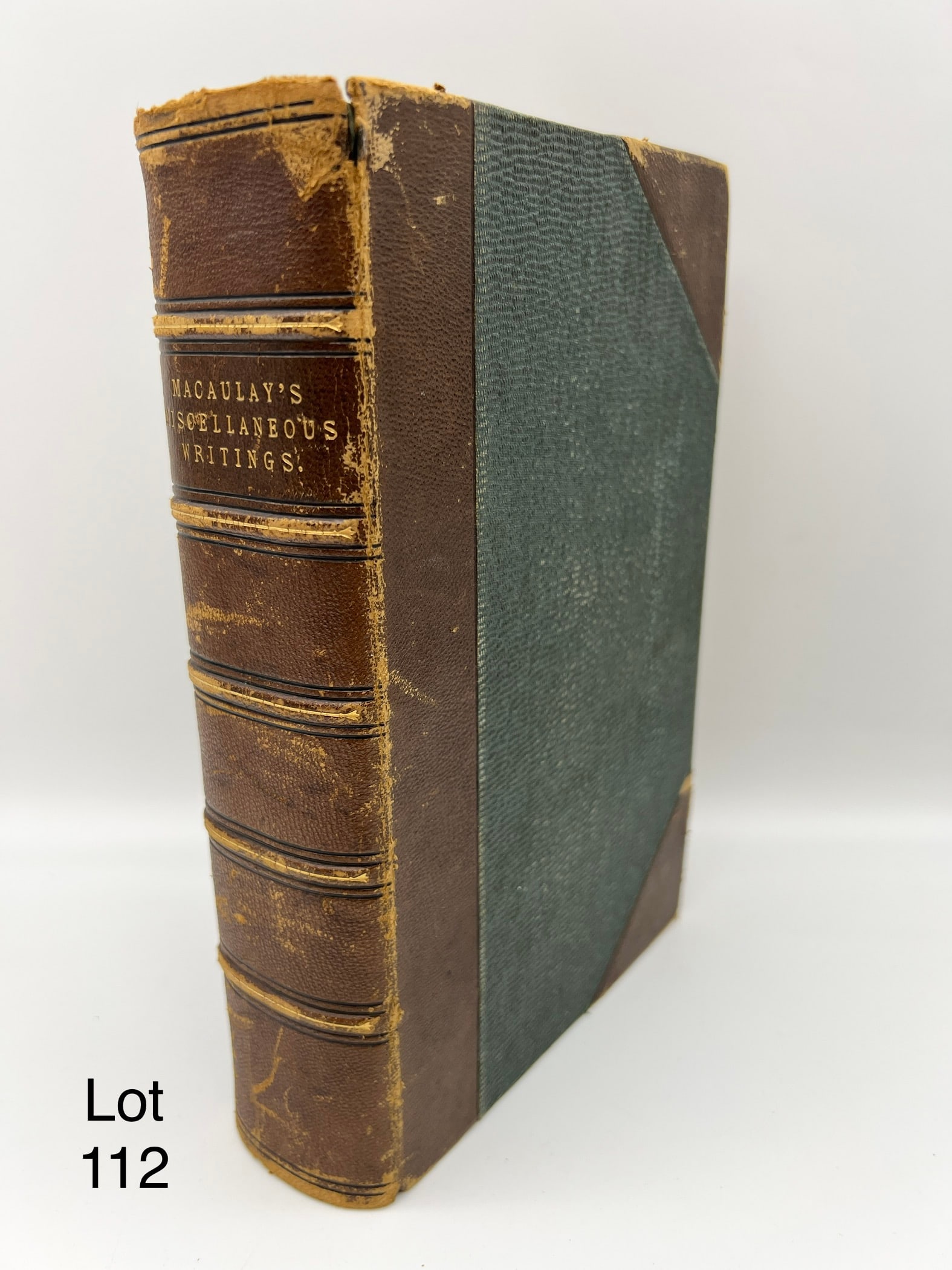 Macaulay's Miscellaneous Writings, Vol. 1 With Notable Ownership (1 of 9)