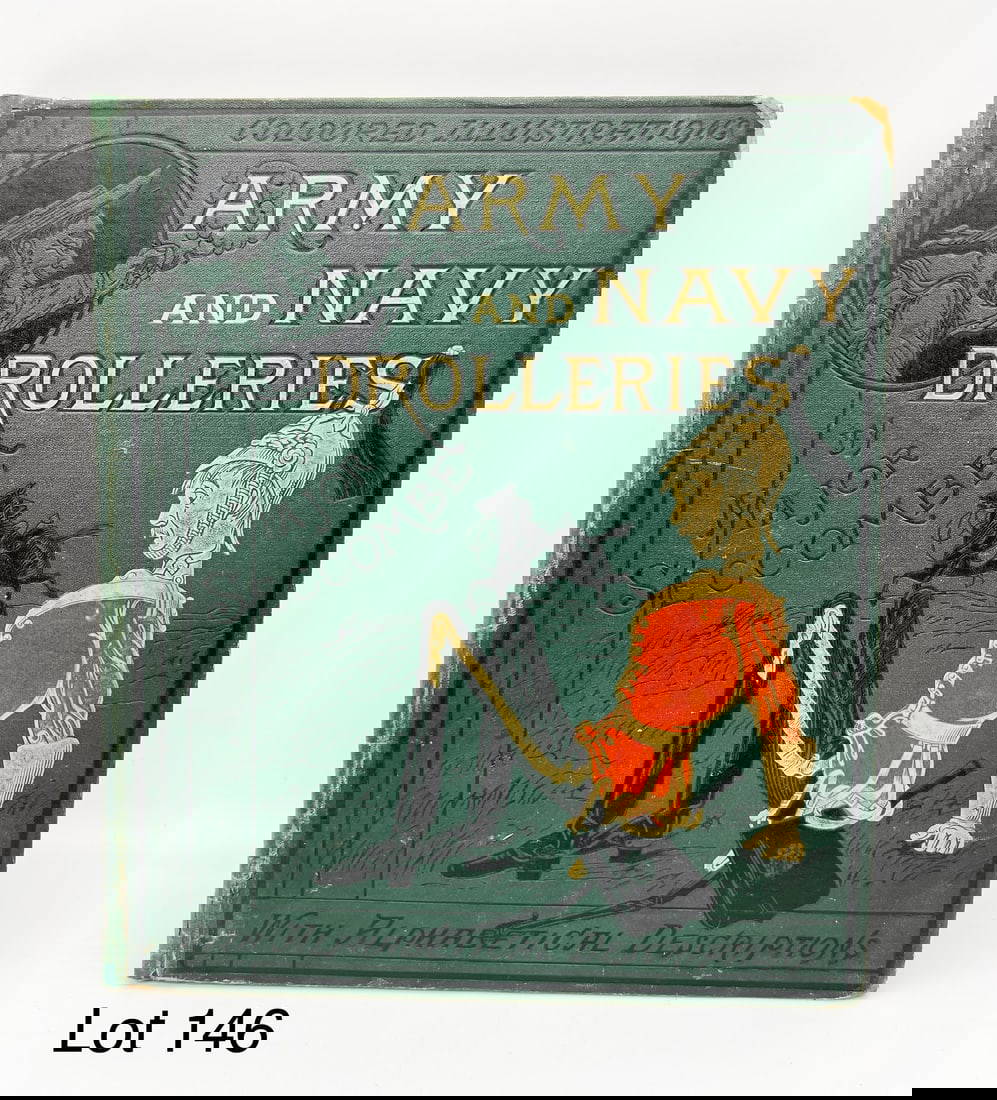 19th Century 2nd Edition "army And Navy Drolleries" By Major