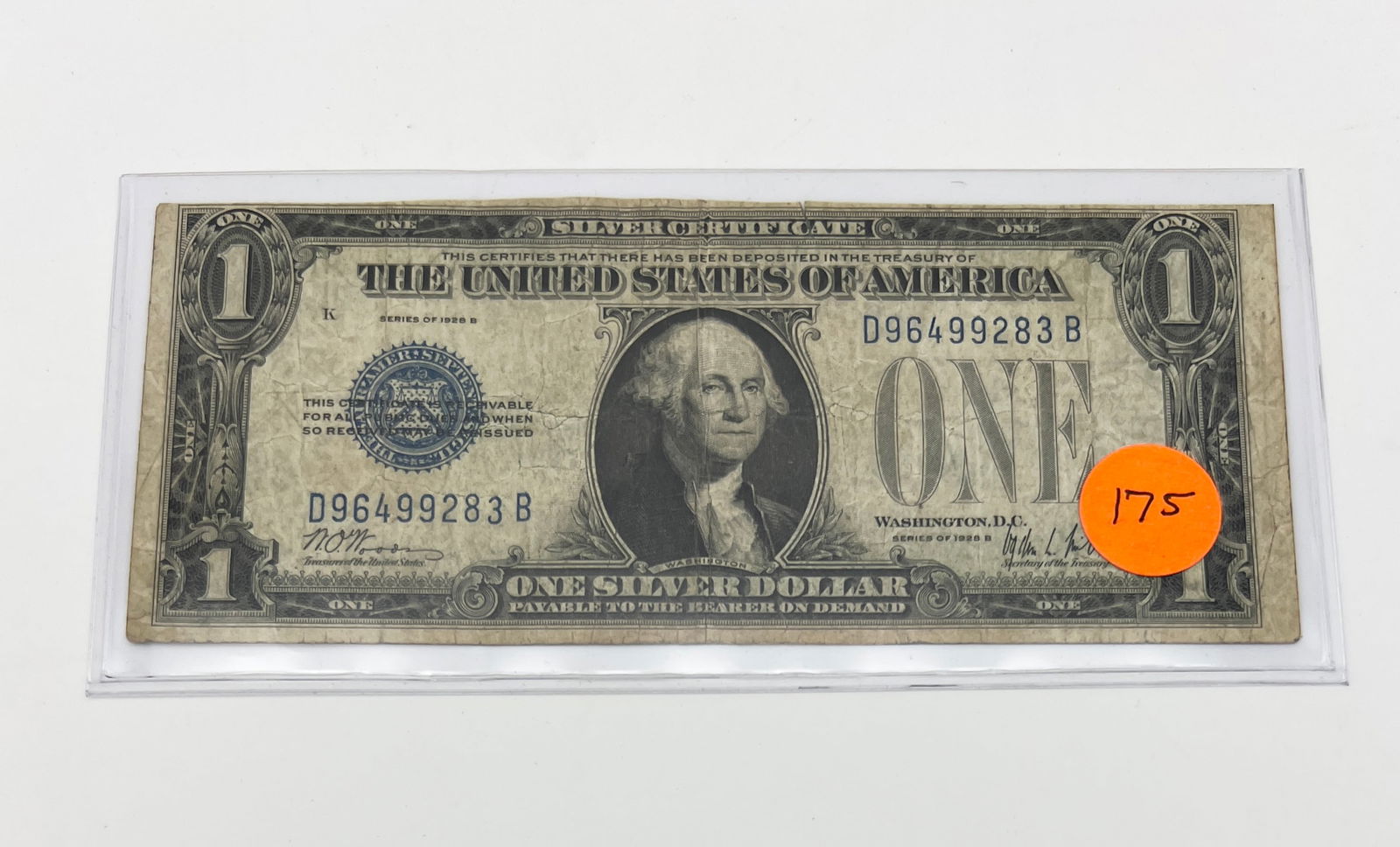 1928 B One Dollar Funny Back Note (1 of 2)