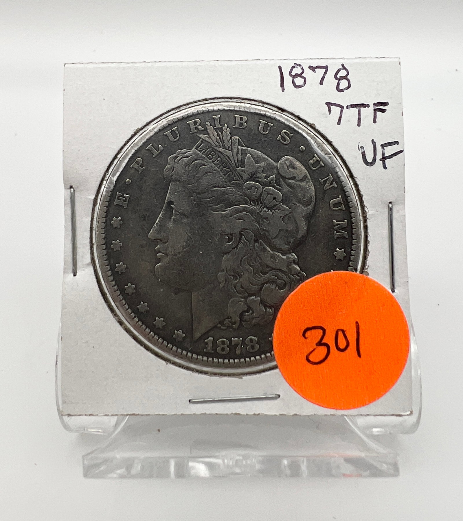 1878 Morgan Dollar 7 Tail Feathers VF (1 of 2)