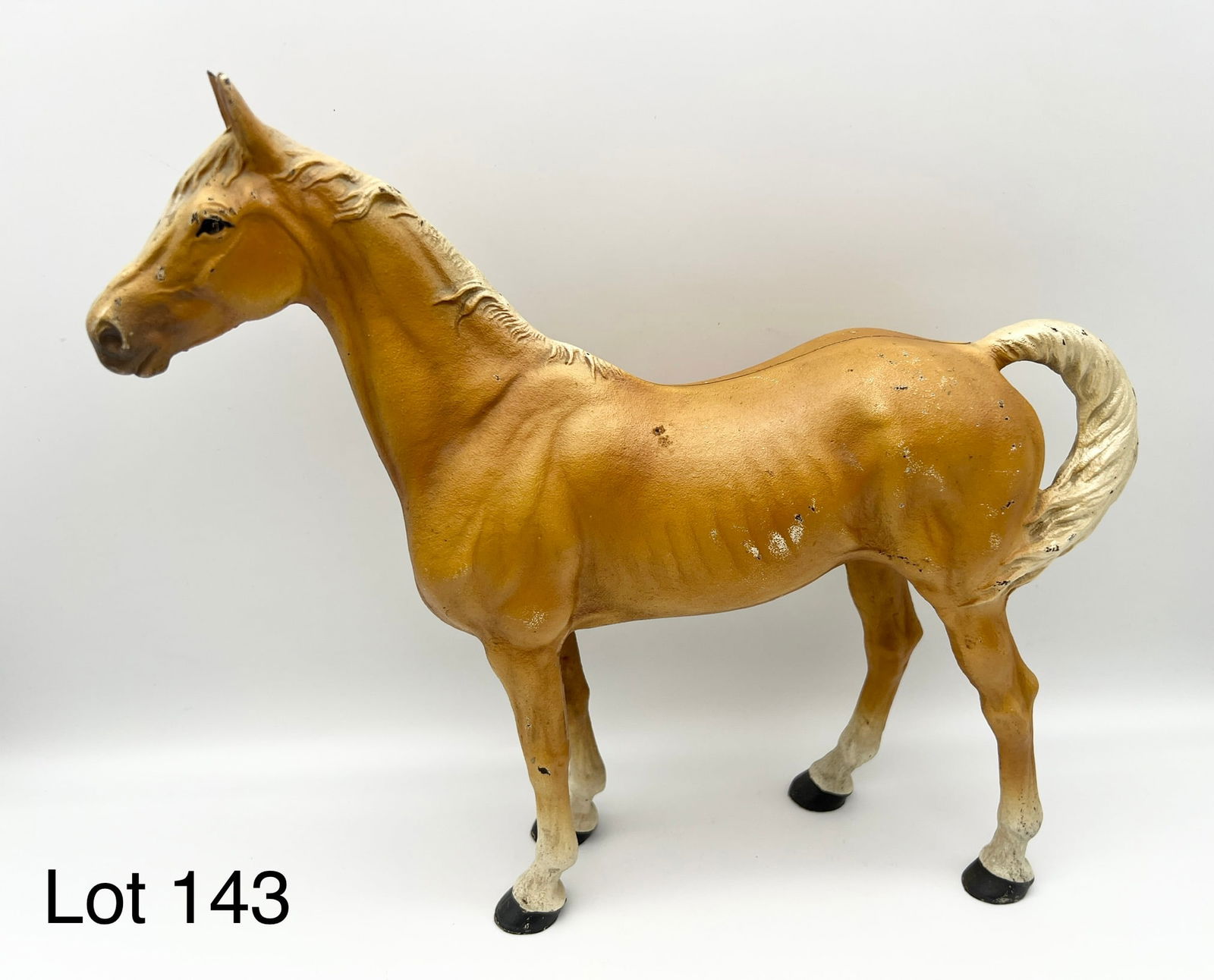 Antique Hubley Cast Iron Thoroughbred Horse Doorstop (1 of 4)