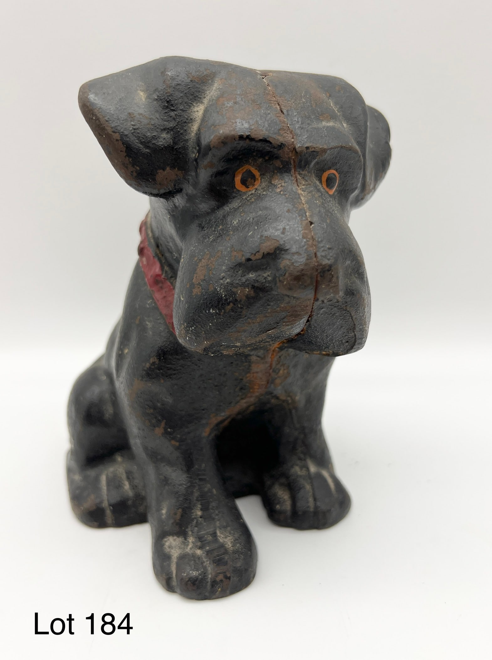 Cast Iron Black Dog Doorstop (1 of 6)