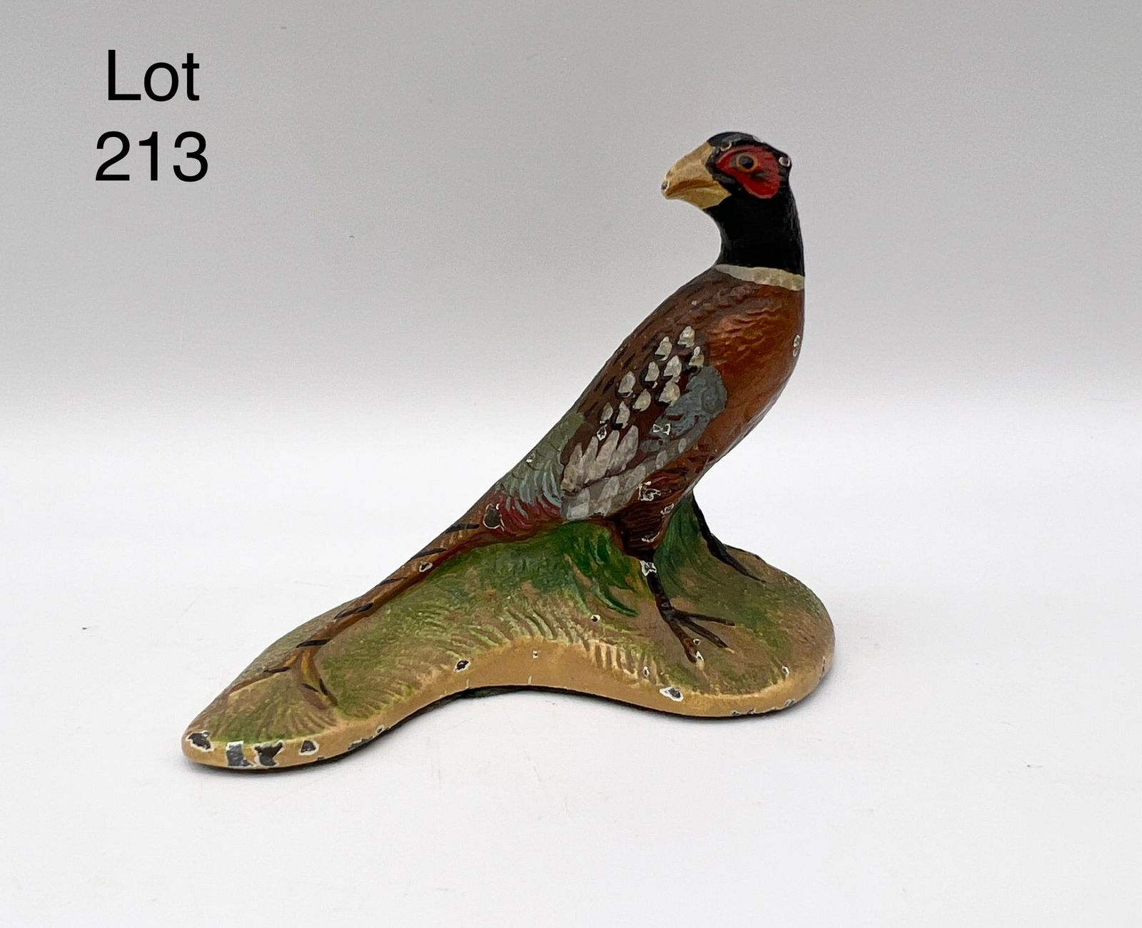 Rare Hubley Cast Iron Pheasant Paperweight (1 of 5)