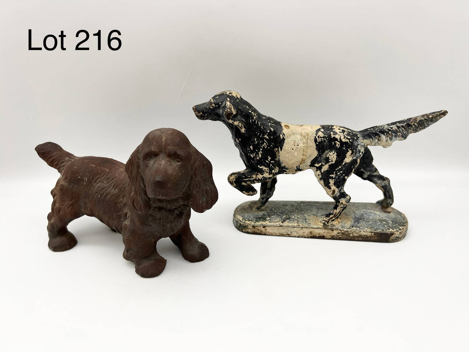 Duo Of Hubley Cast Iron Dogs Auction