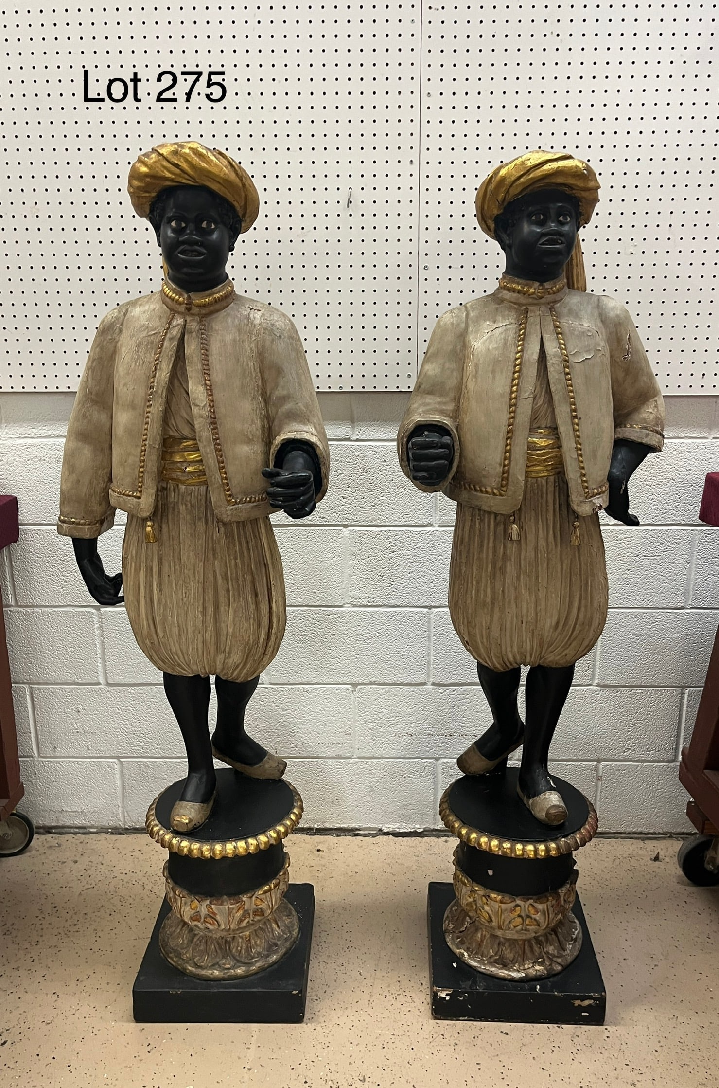 Pair of Turn of the Century Blackamoor Statues (1 of 18)