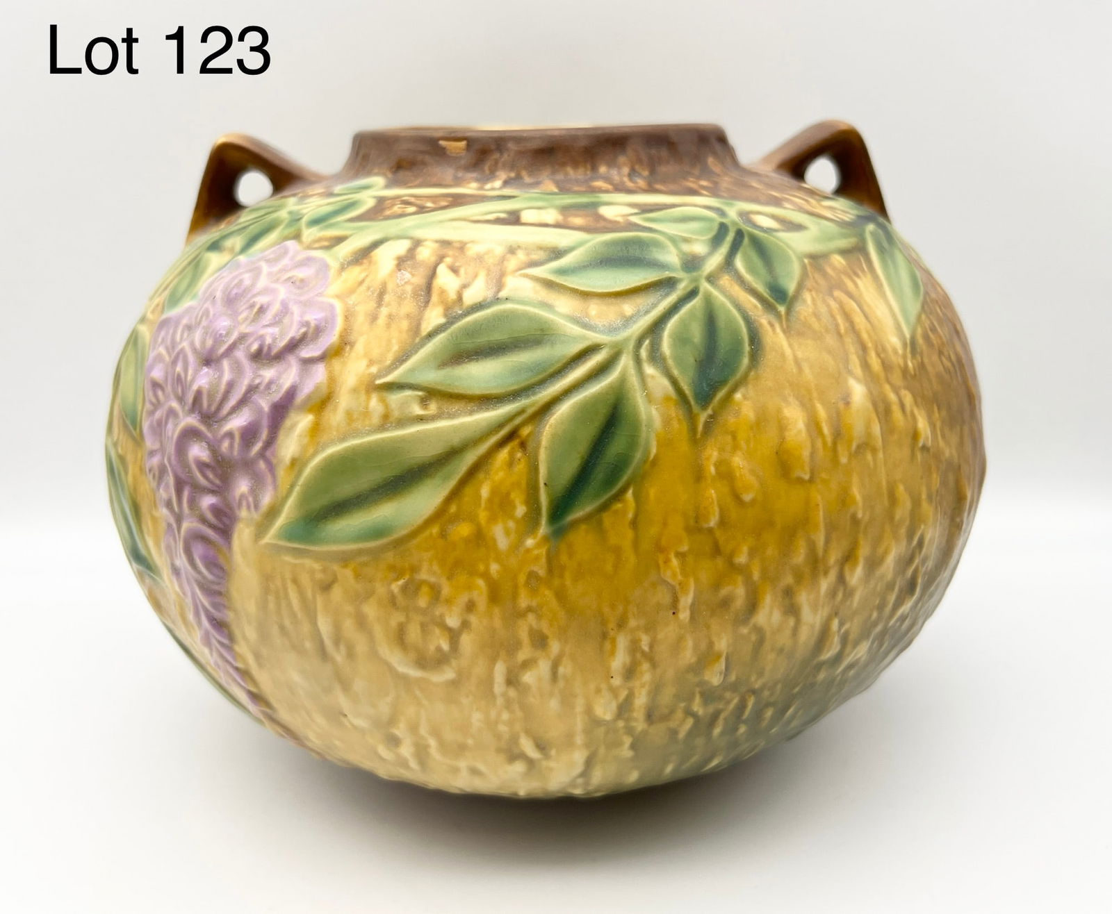 1930s Roseville Wisteria Large Bulbous Vase (1 of 6)