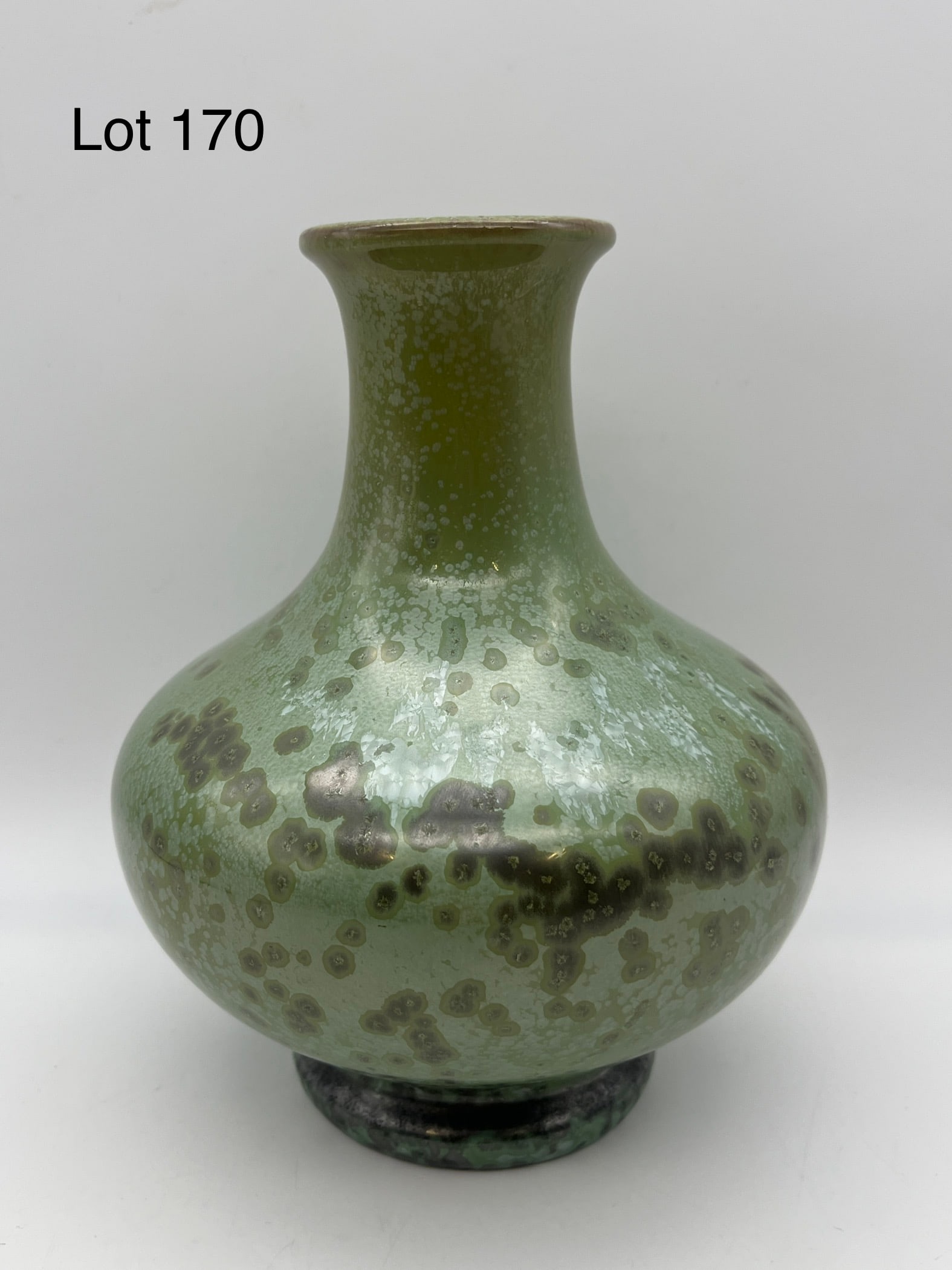 Antique Fulper Pottery Speckled Sage Vase (1 of 10)