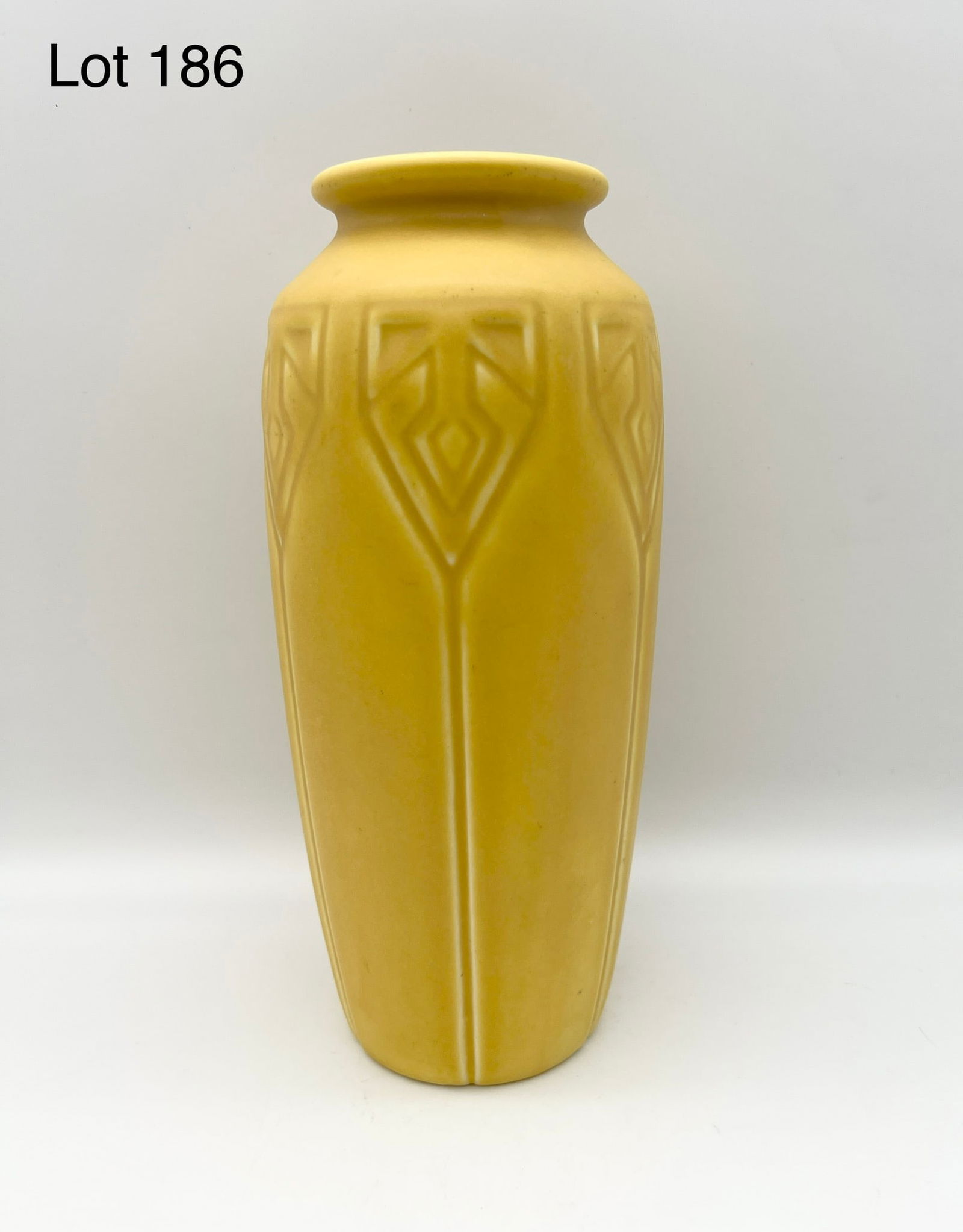 1922 Rookwood Mustard Yellow Vase #2393 (1 of 6)