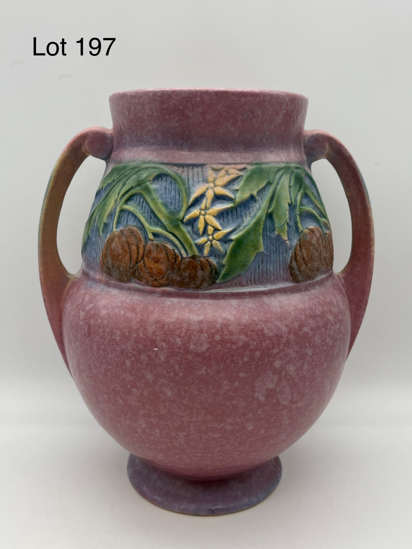 Roseville 1930s Baneda Pink Urn Vase (1 of 10)