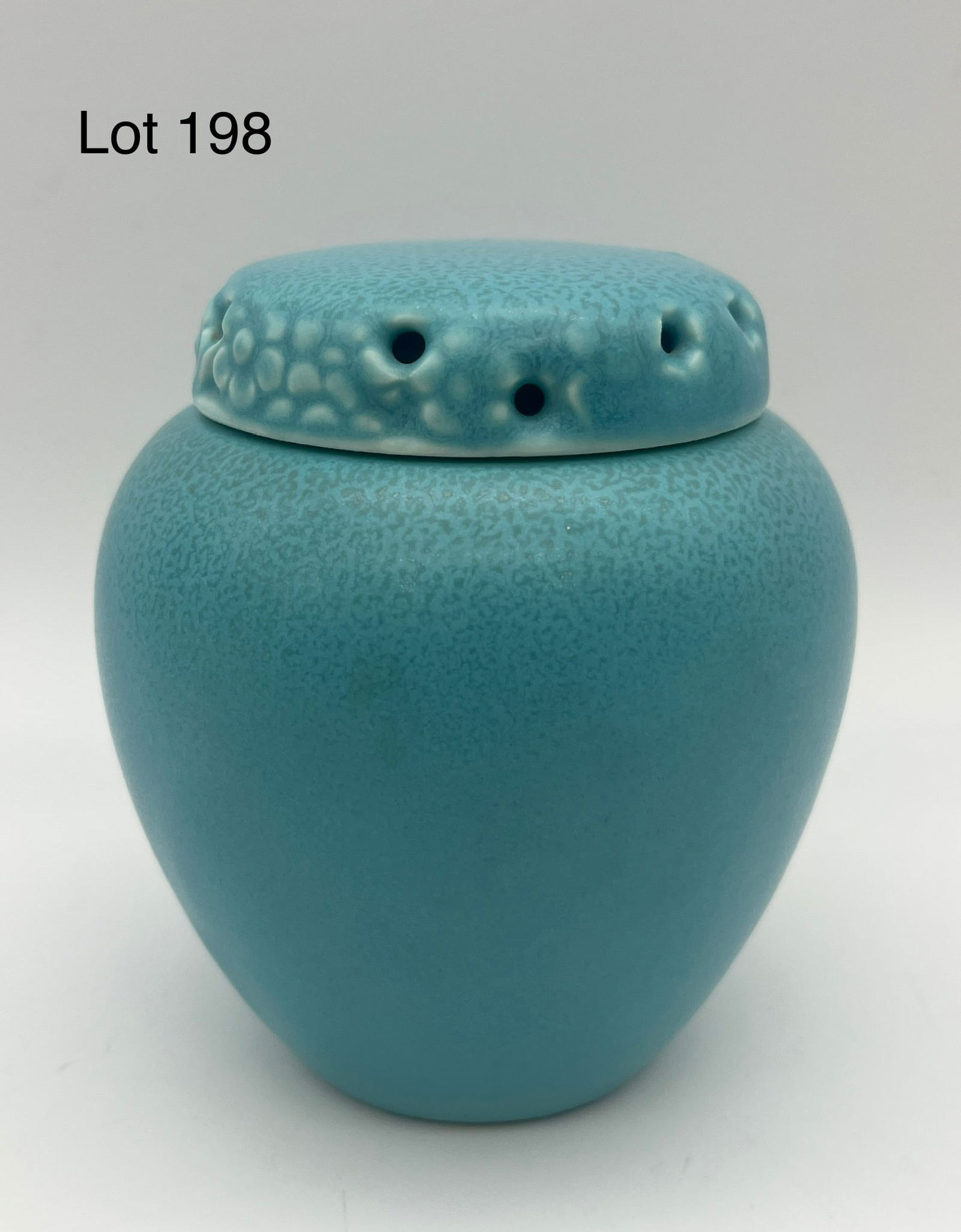 1934 Rookwood Blue Glaze Ginger Jar #1321E (1 of 8)