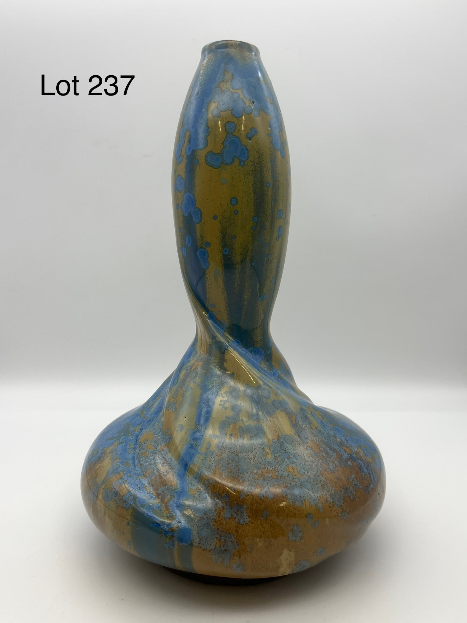French Art Nouveau Crystalline Glaze Vase by Pierrefonds (1 of 7)