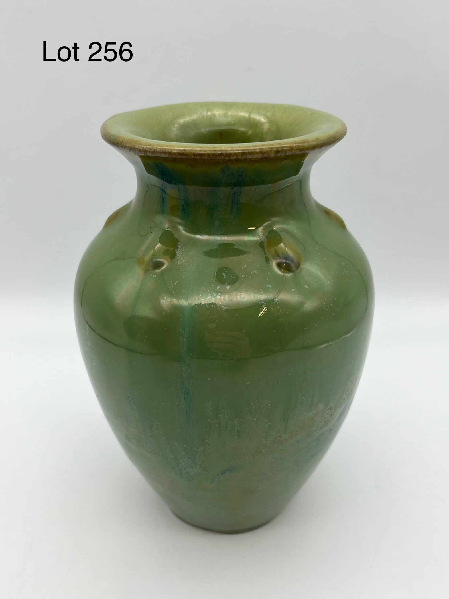Early 20th Century Fulper Green Flambe Vase (1 of 7)