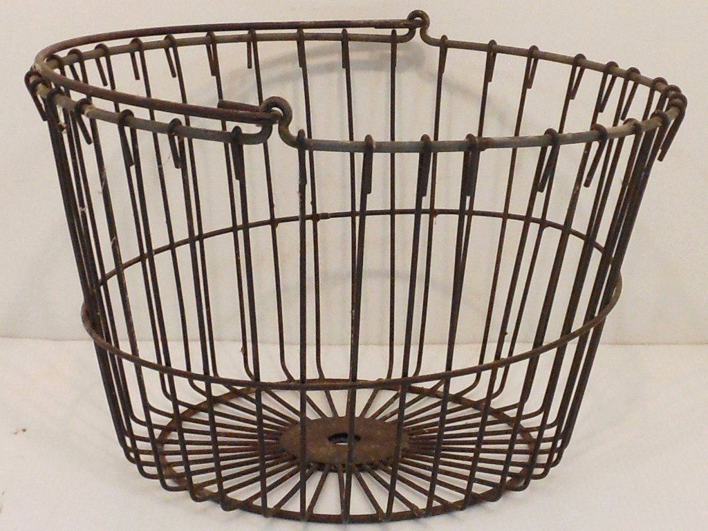Vintage Metal Egg Basket