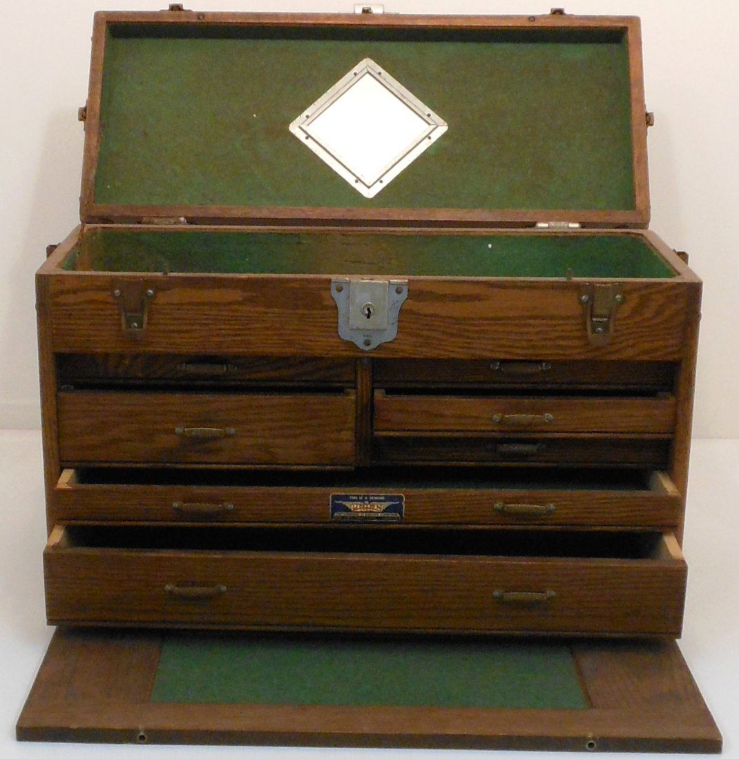 Vintage Union Chest Oak Machinist 7 Drawer Chest