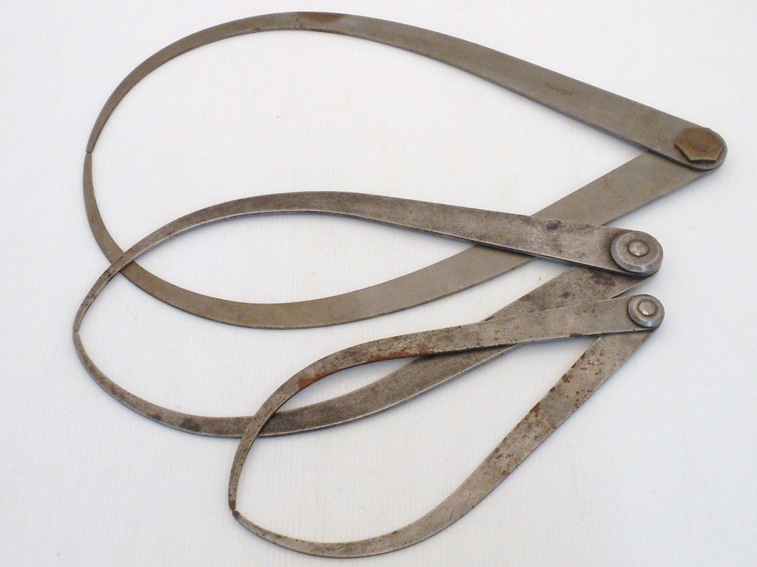 Lot of Large Outside Calipers Starrett Plus