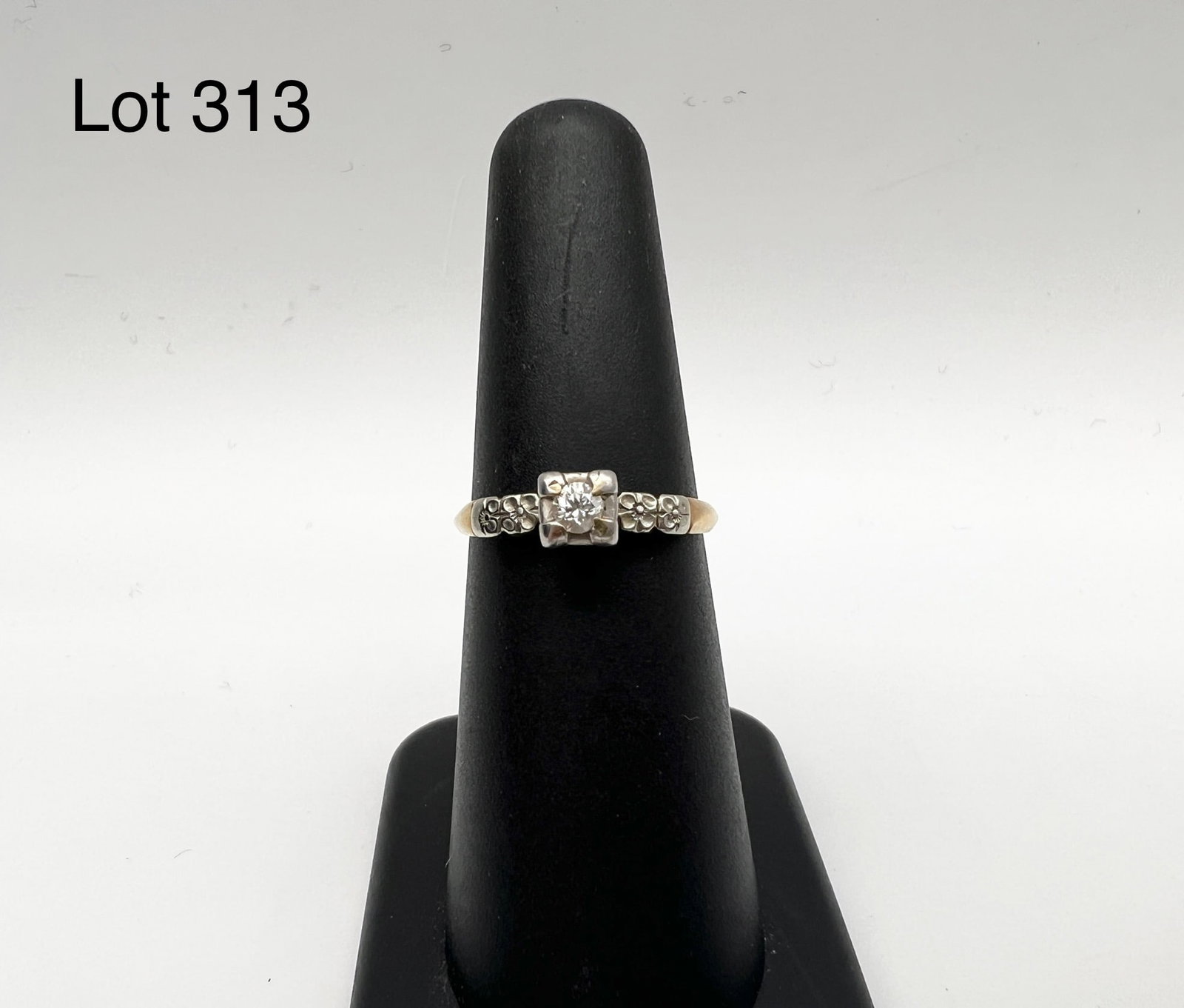 Vintage 14K Yellow Gold Rose Cut Diamond Ring (1 of 6)
