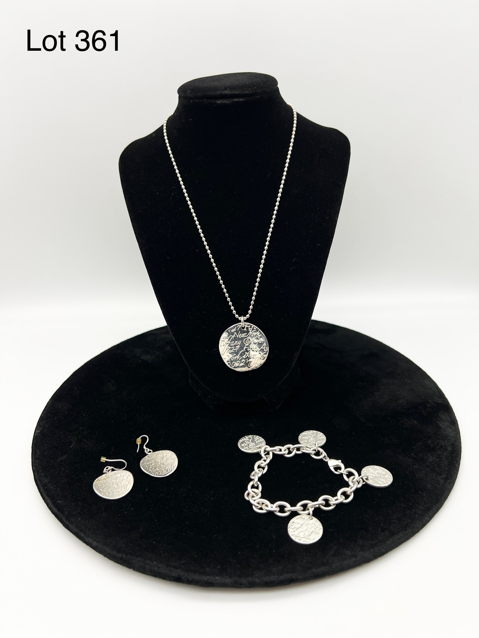 Signed Tiffany & Co "Fifth Avenue" Sterling Silver Trio (1 of 8)