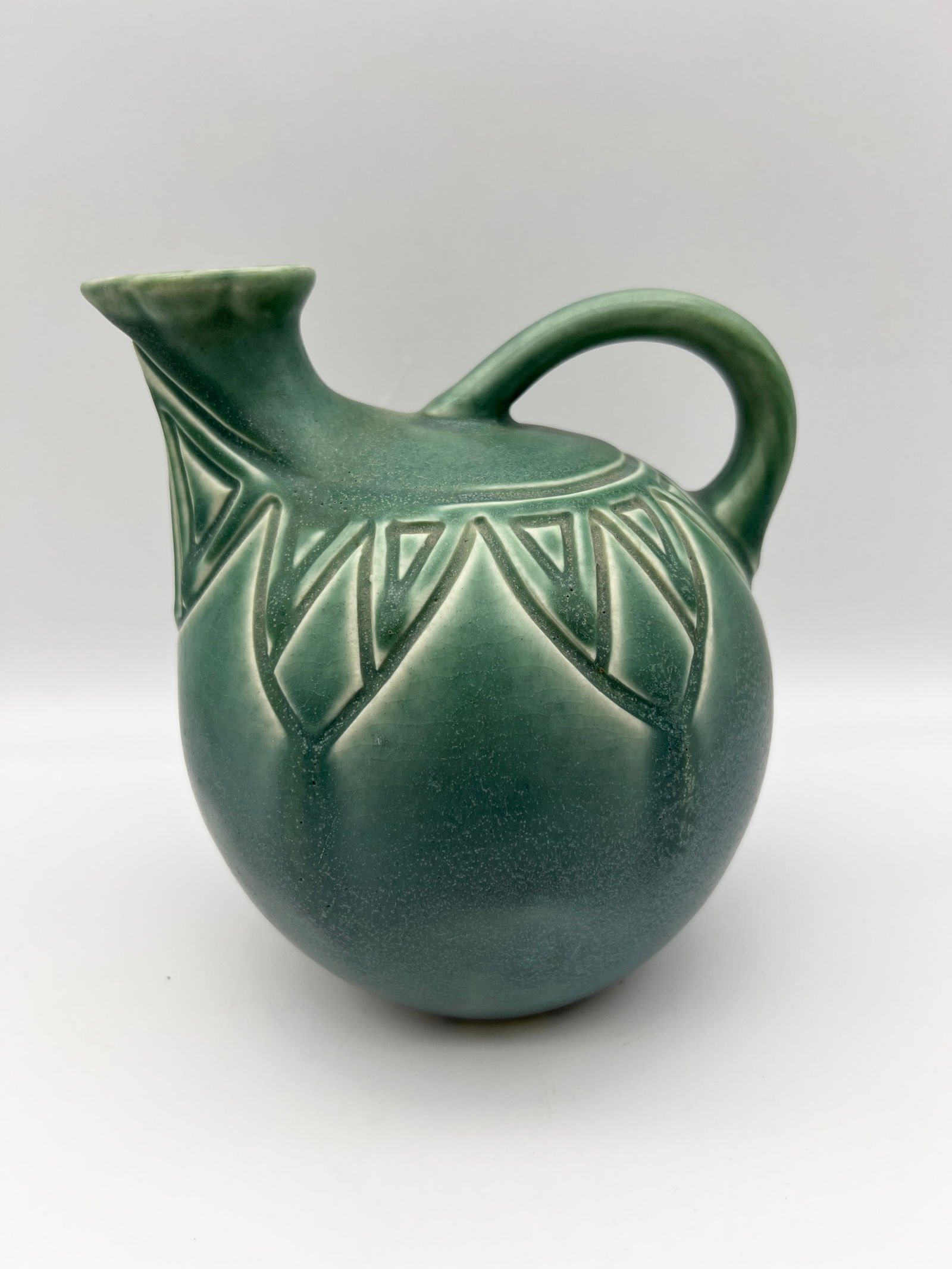 1907 Green Glaze Rookwood Pitcher (1 of 6)