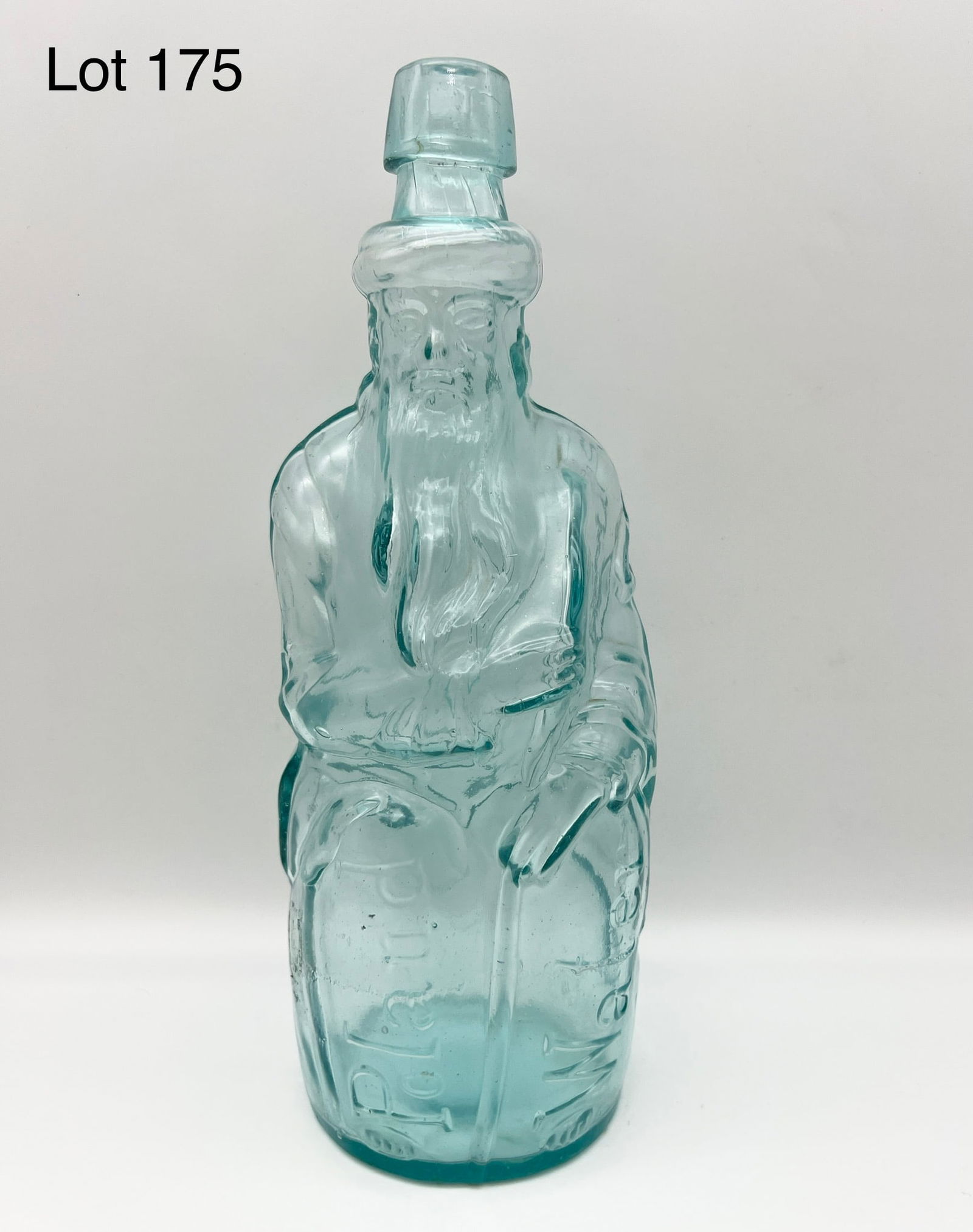 Antique Poland Water Moses Figural Glass Bottle (1 of 9)