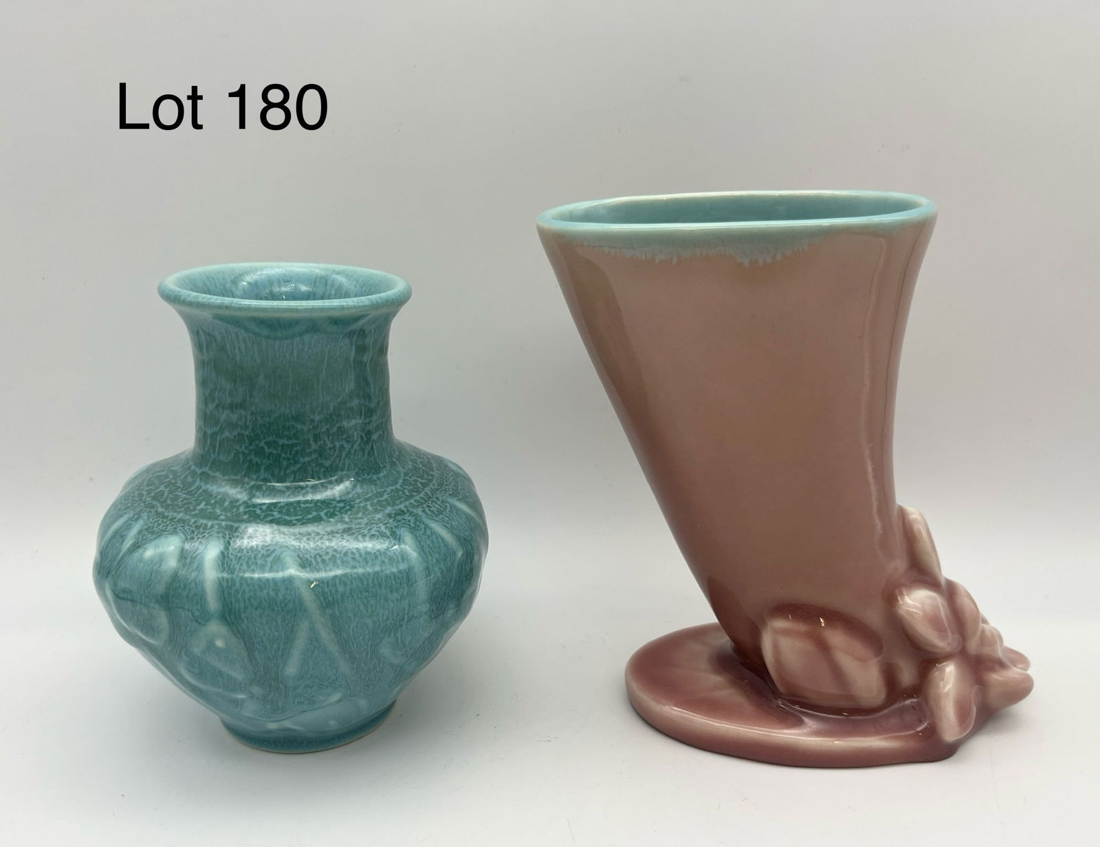 Pair of Mid Century Rookwood Pottery Pastel Vases (1 of 11)