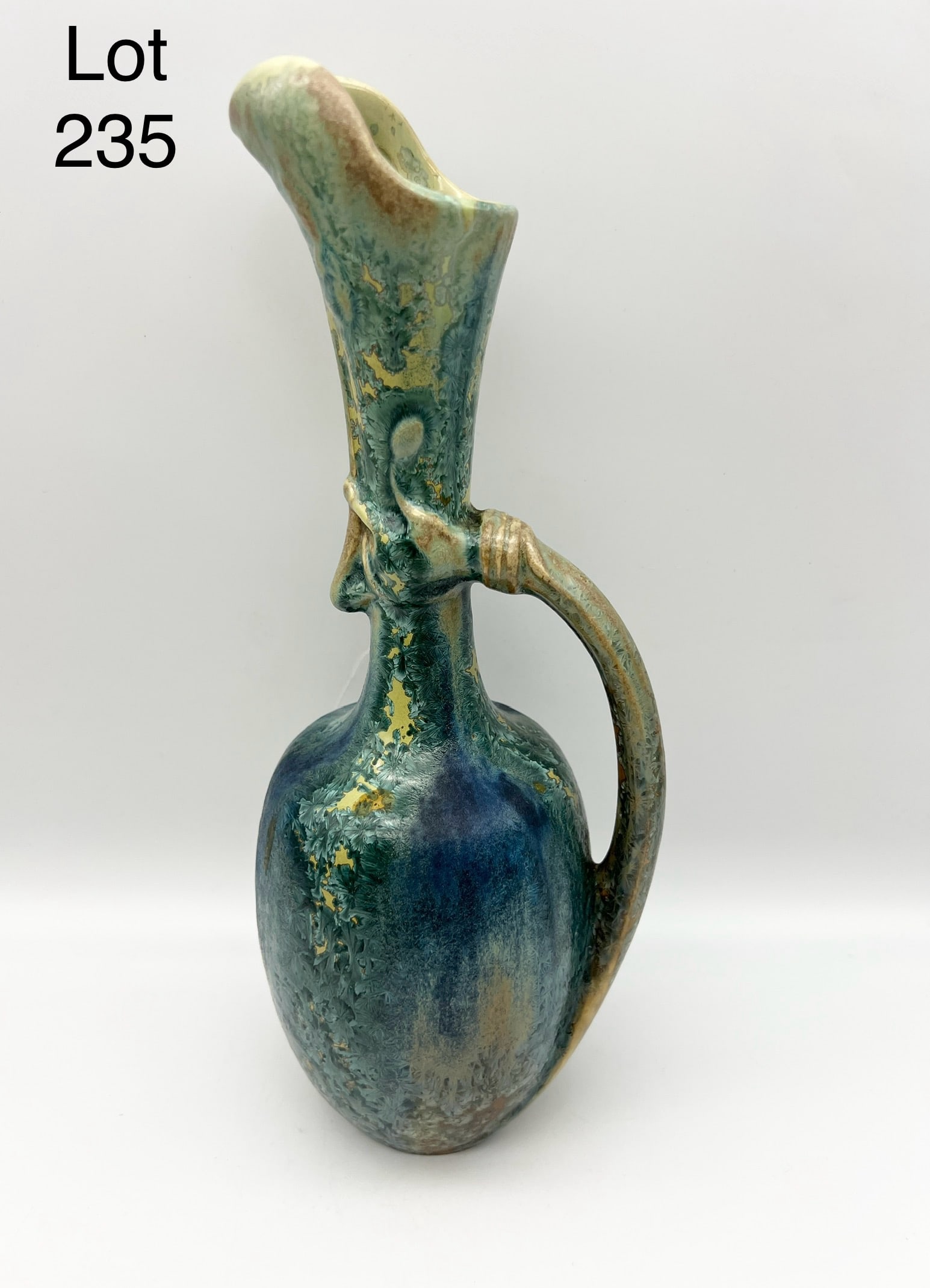 French Art Nouveau Pierrefonds Pitcher Vase (1 of 7)