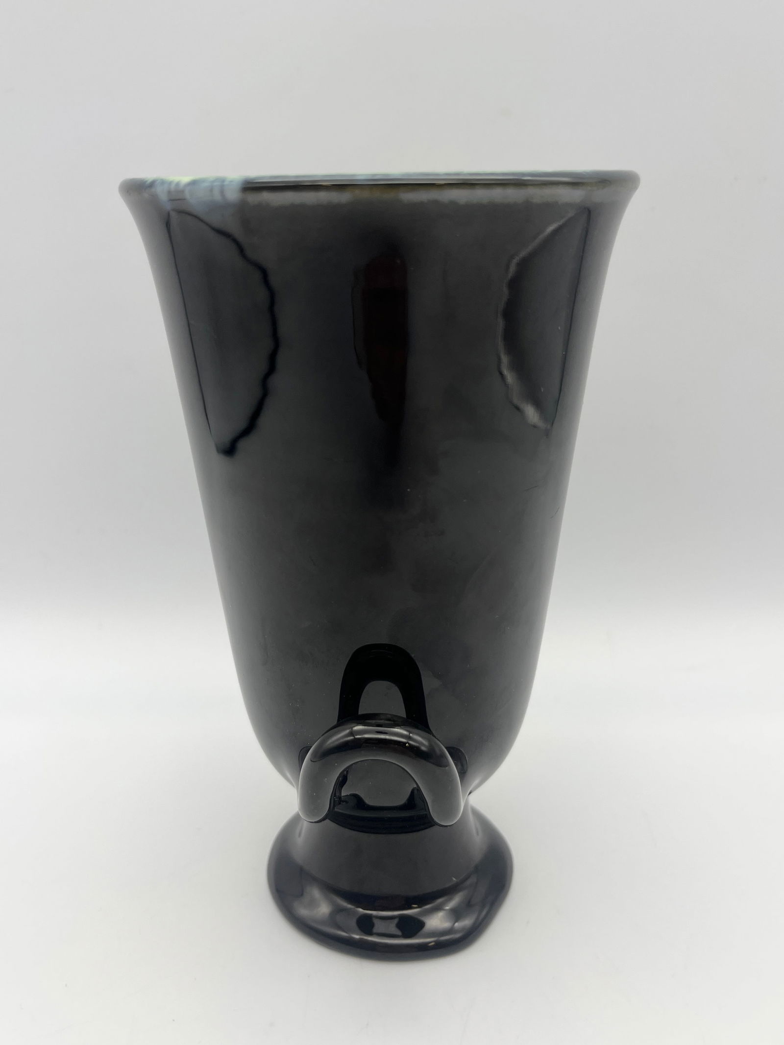 Specially Thrown 1935 Rookwood Pottery Vase in Black High Gloss Glaze (1 of 10)