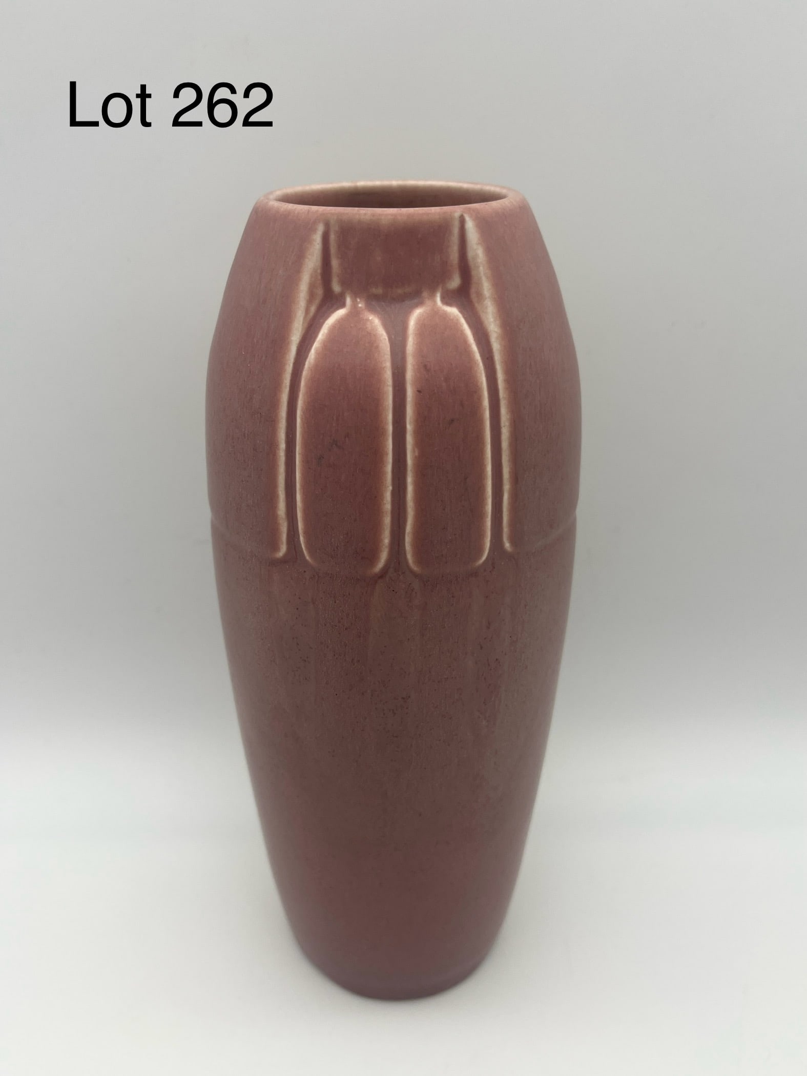 1925 Rookwood Pottery Vase in Dusty Rose Glaze, #2410 (1 of 7)