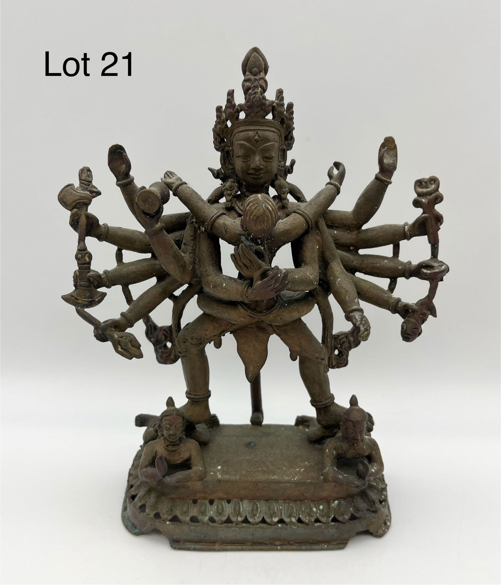 Bronze Tibetan Buddhist Samvara Icon (1 of 8)